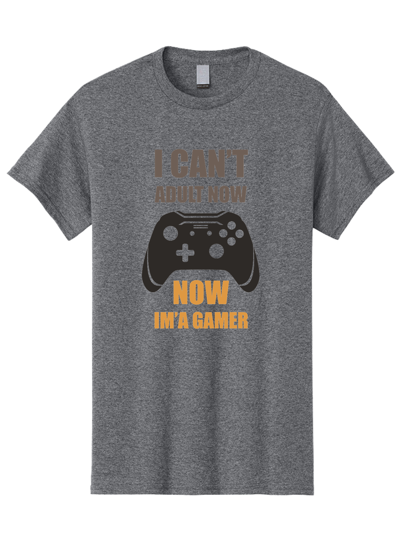 I-Can-T-Adult-Now Men'S Graphic Tee, 100% Cotton, Comfortable Casual Summer Wear, Machine Washable, Gaming Humor, Gamer Life, Video Game Controller, Can'T Adult, Gaming Culture, Fun Quote, Gaming Quote, Playful Graphics, Gaming Phrases - Aaa644 21