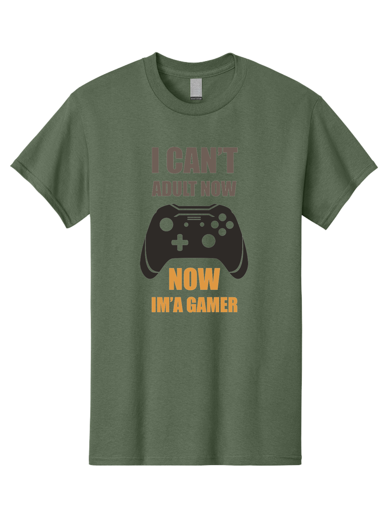 I-Can-T-Adult-Now Men'S Graphic Tee, 100% Cotton, Comfortable Casual Summer Wear, Machine Washable, Gaming Humor, Gamer Life, Video Game Controller, Can'T Adult, Gaming Culture, Fun Quote, Gaming Quote, Playful Graphics, Gaming Phrases - Aaa644 29
