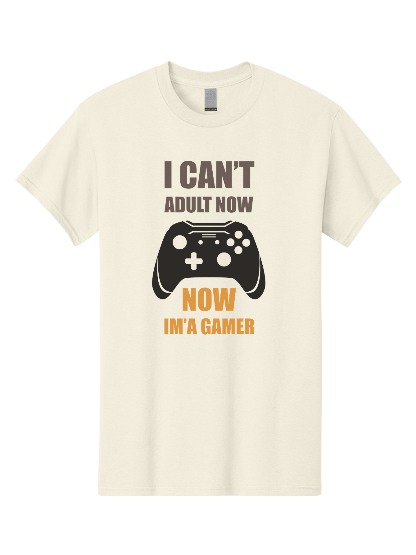 I-Can-T-Adult-Now Men'S Graphic Tee, 100% Cotton, Comfortable Casual Summer Wear, Machine Washable, Gaming Humor, Gamer Life, Video Game Controller, Can'T Adult, Gaming Culture, Fun Quote, Gaming Quote, Playful Graphics, Gaming Phrases - Aaa644 25