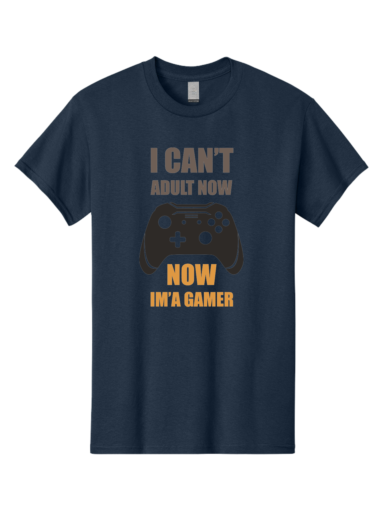 I-Can-T-Adult-Now Men'S Graphic Tee, 100% Cotton, Comfortable Casual Summer Wear, Machine Washable, Gaming Humor, Gamer Life, Video Game Controller, Can'T Adult, Gaming Culture, Fun Quote, Gaming Quote, Playful Graphics, Gaming Phrases - Aaa644 19