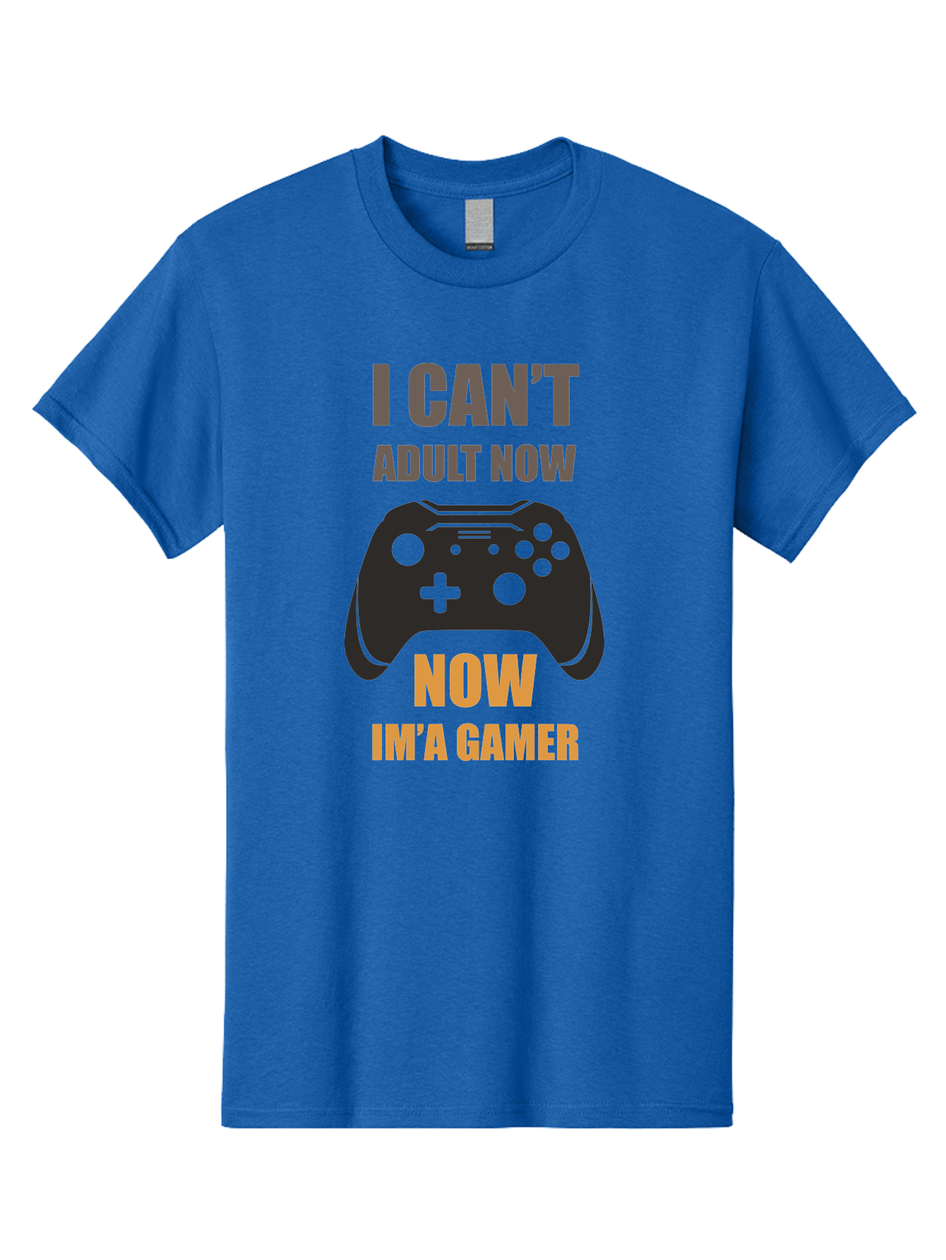 I-Can-T-Adult-Now Men'S Graphic Tee, 100% Cotton, Comfortable Casual Summer Wear, Machine Washable, Gaming Humor, Gamer Life, Video Game Controller, Can'T Adult, Gaming Culture, Fun Quote, Gaming Quote, Playful Graphics, Gaming Phrases - Aaa644 23