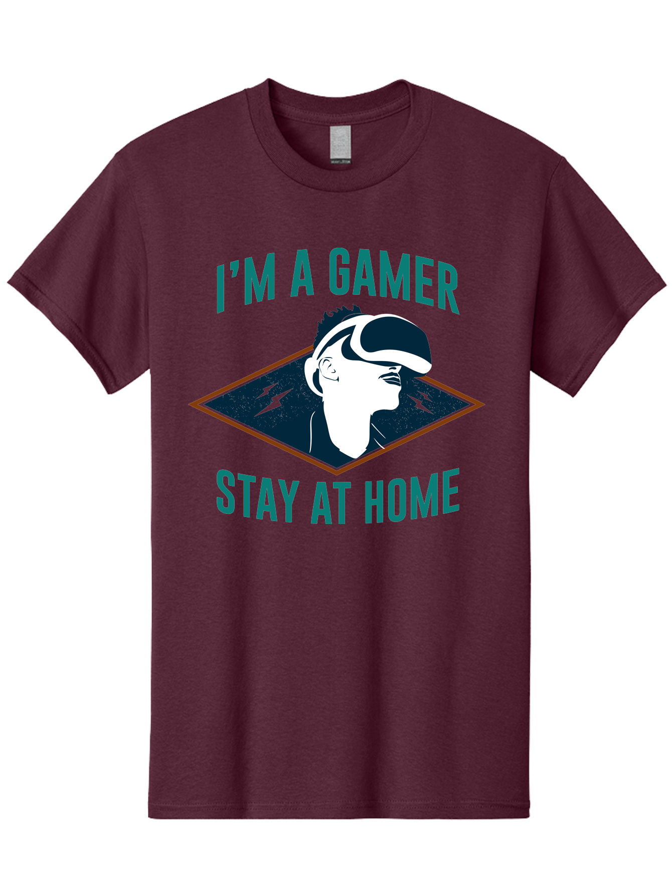 I-M-A-Gamer-Stay-At-Home Men'S Graphic Tee, 100% Cotton, Comfortable Casual Summer Wear, Machine Washable, Gamer, Vr Headset, Stay At Home, Gaming Culture, Online Gaming, Virtual Reality Experience, Gaming Lifestyle, Tech Enthusiast - Aaa646 7