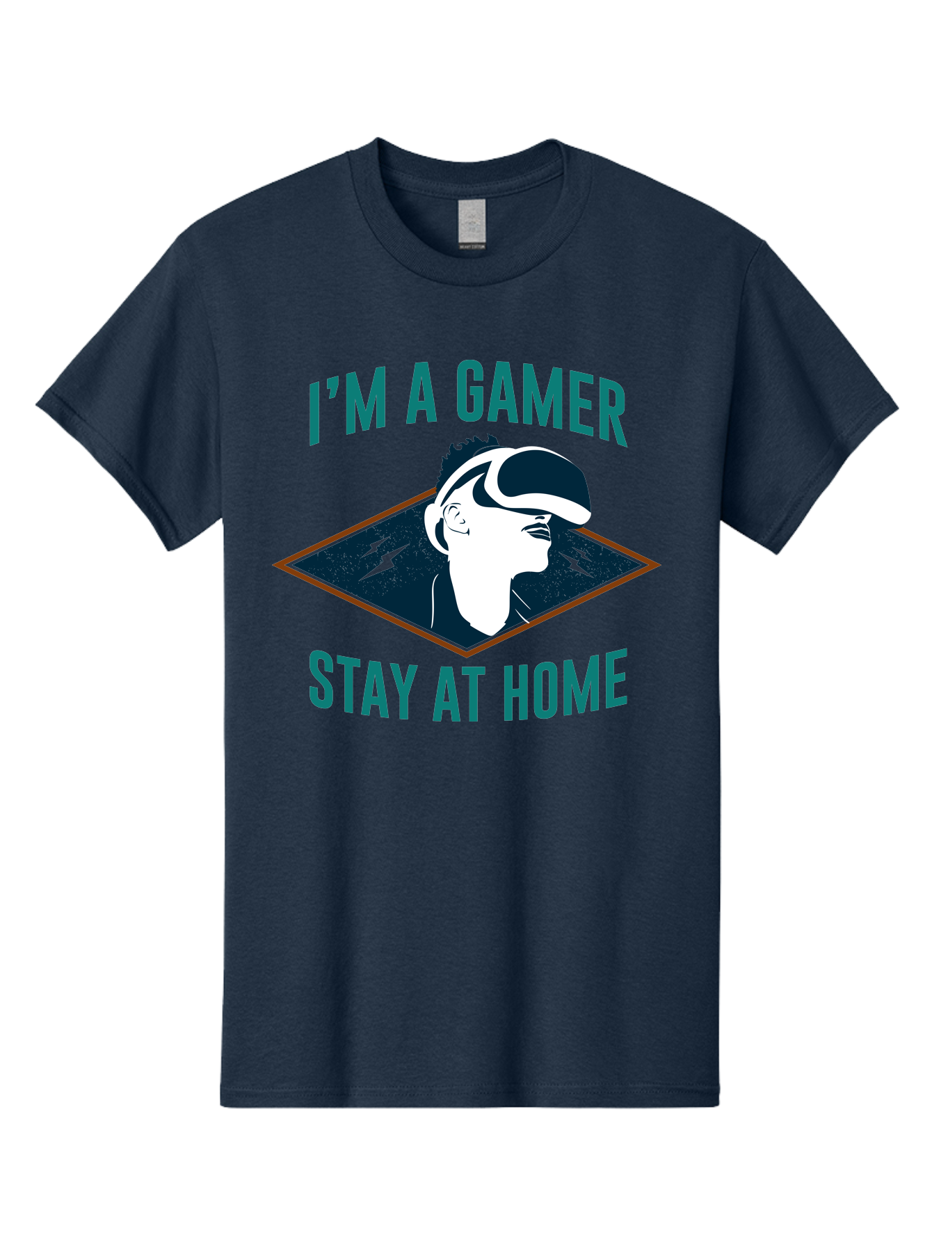 I-M-A-Gamer-Stay-At-Home Men'S Graphic Tee, 100% Cotton, Comfortable Casual Summer Wear, Machine Washable, Gamer, Vr Headset, Stay At Home, Gaming Culture, Online Gaming, Virtual Reality Experience, Gaming Lifestyle, Tech Enthusiast - Aaa646 27