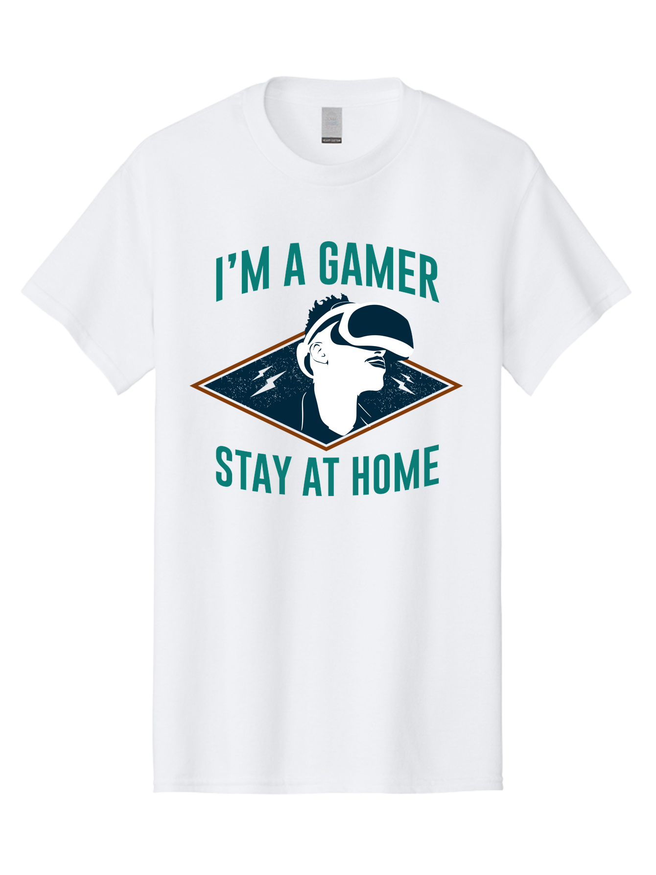 I-M-A-Gamer-Stay-At-Home Men'S Graphic Tee, 100% Cotton, Comfortable Casual Summer Wear, Machine Washable, Gamer, Vr Headset, Stay At Home, Gaming Culture, Online Gaming, Virtual Reality Experience, Gaming Lifestyle, Tech Enthusiast - Aaa646 23