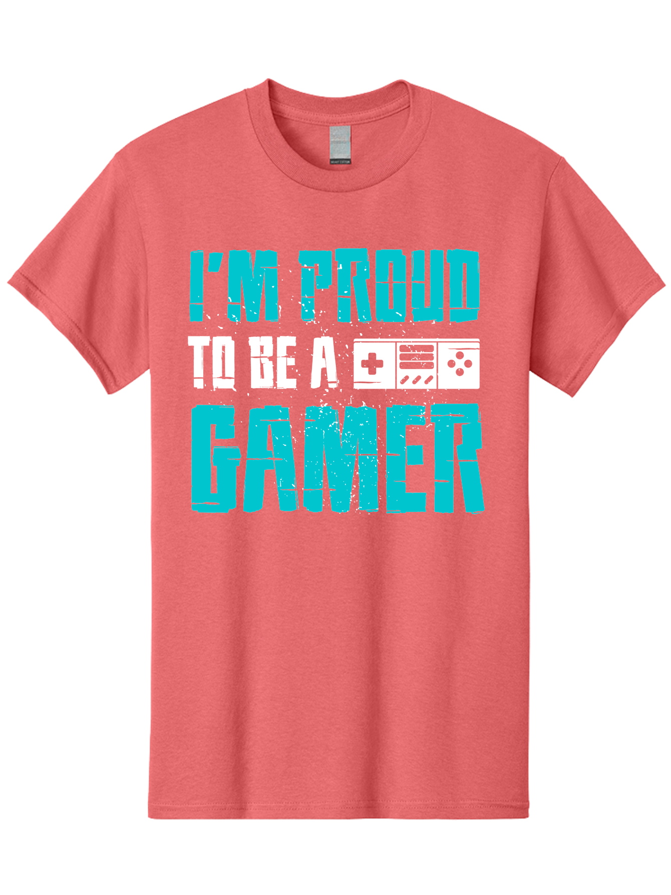 I-M-Proud-To-Be-A-Gamer Men'S Graphic Tee, 100% Cotton, Comfortable Casual Summer Wear, Machine Washable, Gaming Culture, Gamer Pride, Video Games, Gaming Community, Gamer Identity, Positive Affirmation, Game On - Aaa647 7