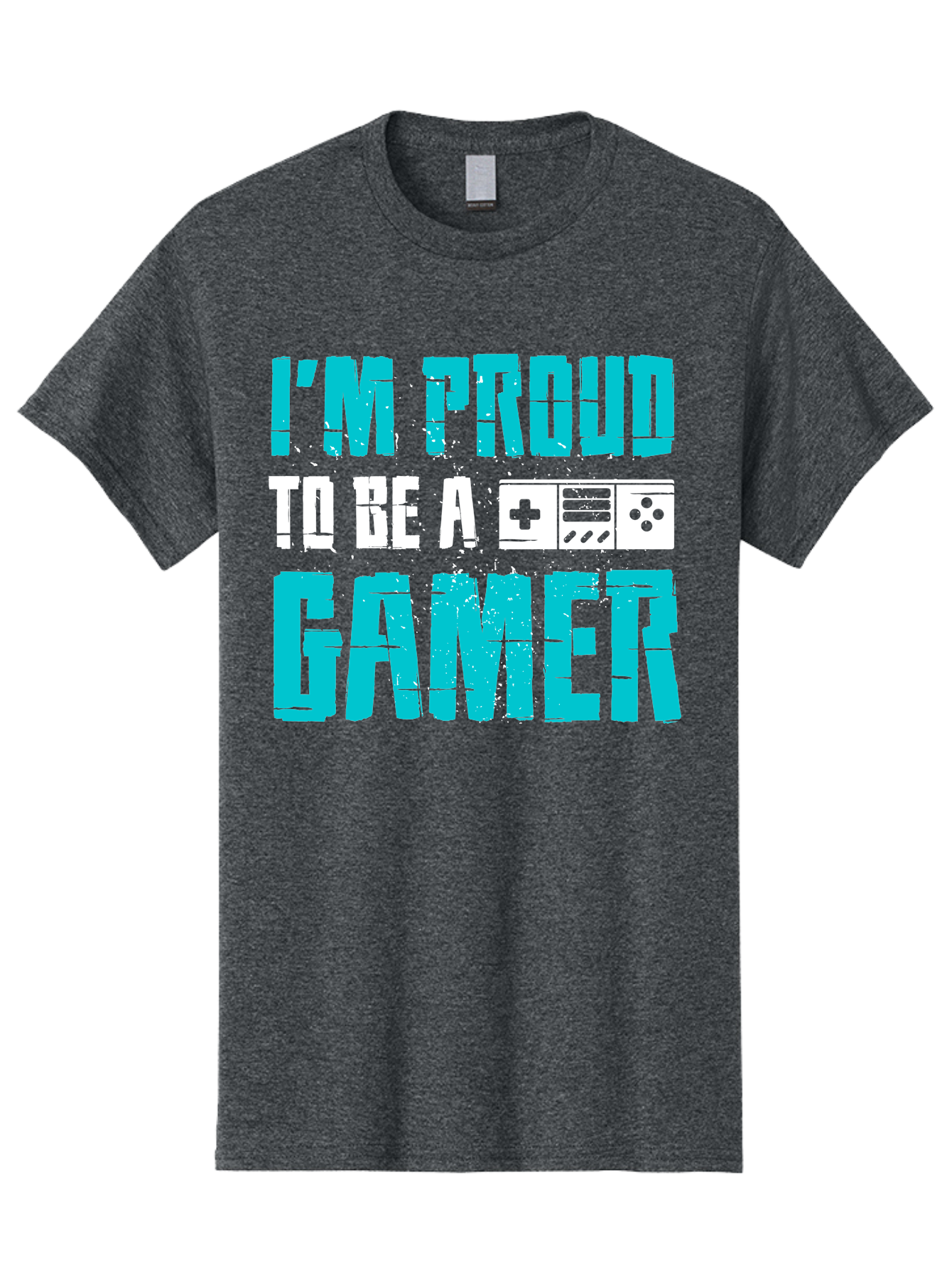 I-M-Proud-To-Be-A-Gamer Men'S Graphic Tee, 100% Cotton, Comfortable Casual Summer Wear, Machine Washable, Gaming Culture, Gamer Pride, Video Games, Gaming Community, Gamer Identity, Positive Affirmation, Game On - Aaa647 3