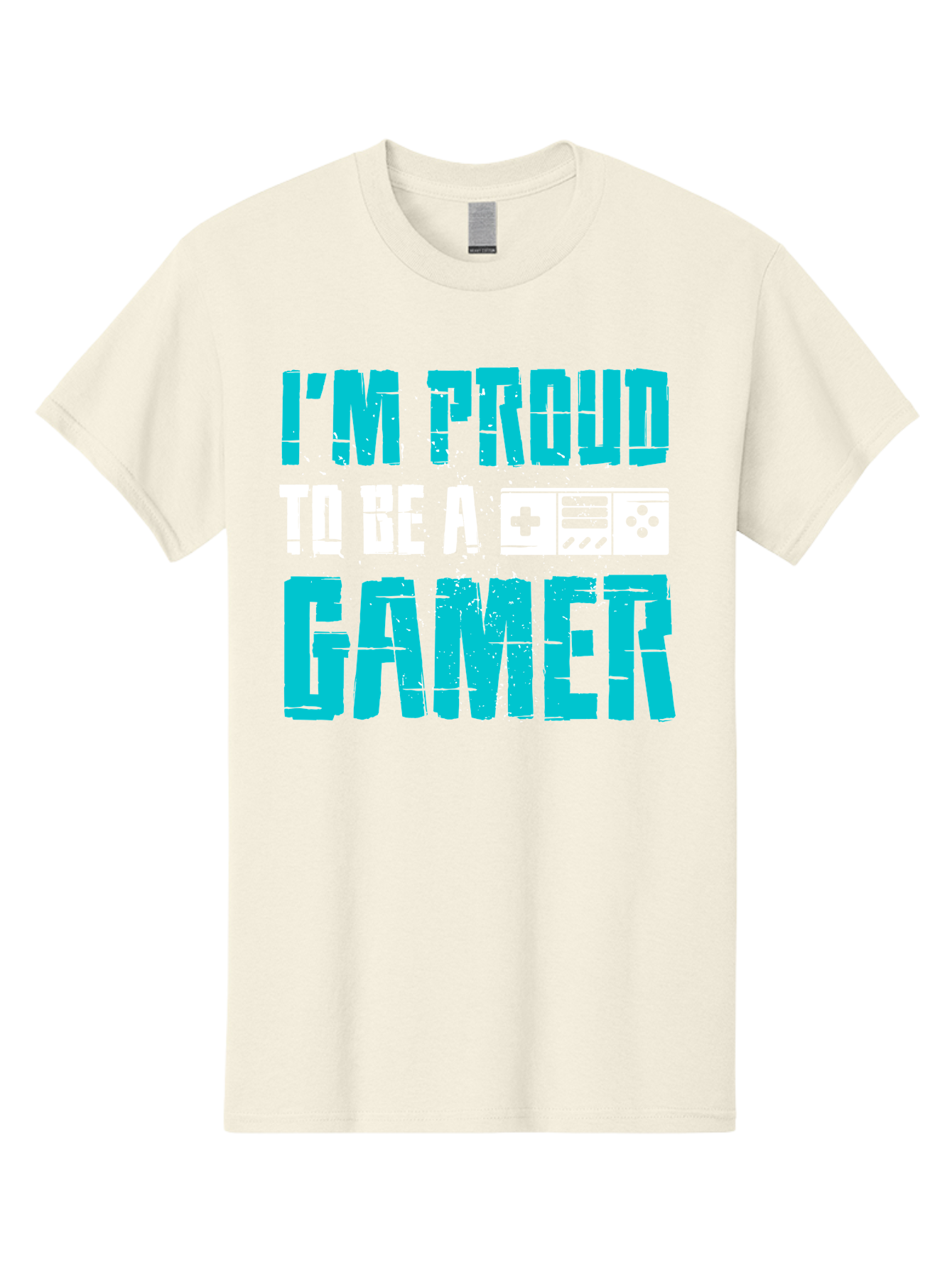 I-M-Proud-To-Be-A-Gamer Men'S Graphic Tee, 100% Cotton, Comfortable Casual Summer Wear, Machine Washable, Gaming Culture, Gamer Pride, Video Games, Gaming Community, Gamer Identity, Positive Affirmation, Game On - Aaa647 5