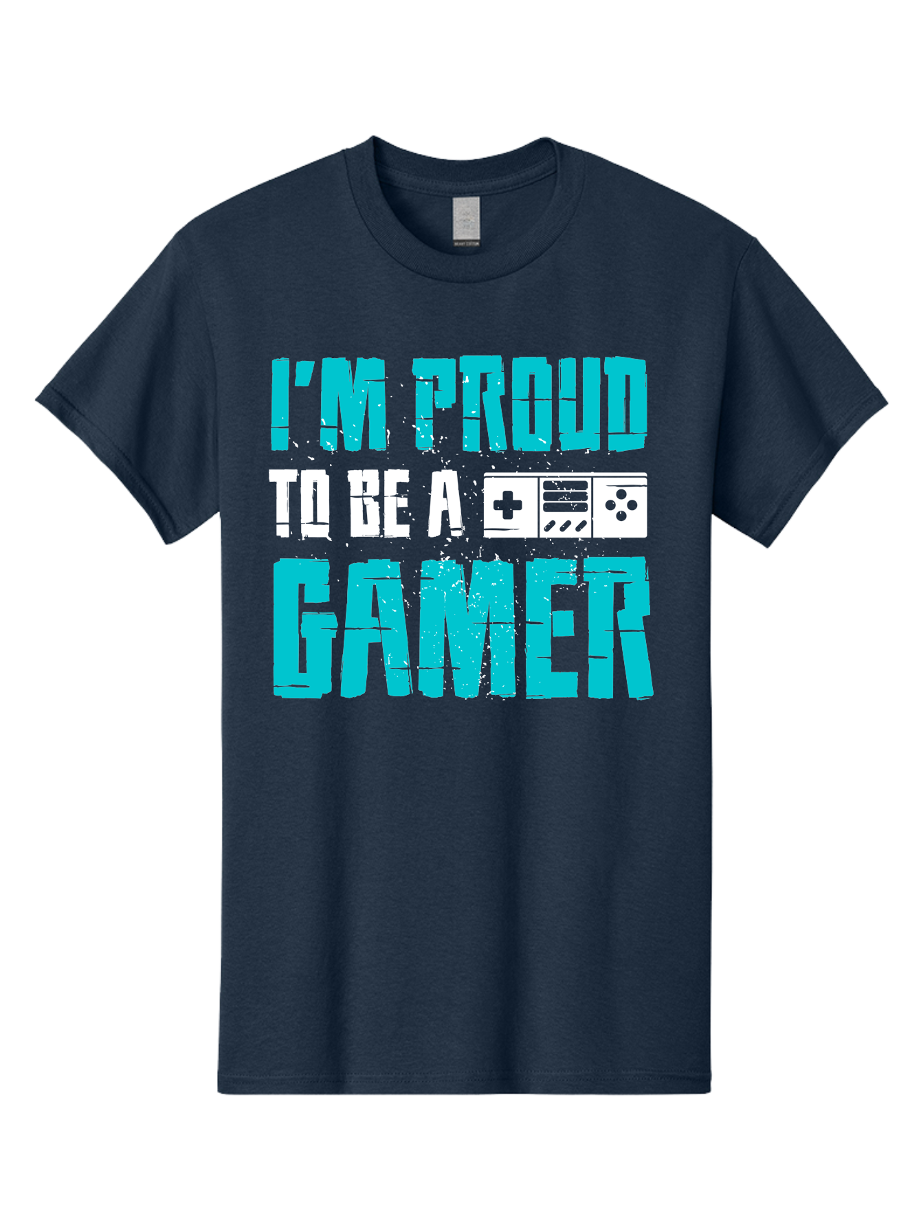 I-M-Proud-To-Be-A-Gamer Men'S Graphic Tee, 100% Cotton, Comfortable Casual Summer Wear, Machine Washable, Gaming Culture, Gamer Pride, Video Games, Gaming Community, Gamer Identity, Positive Affirmation, Game On - Aaa647 9