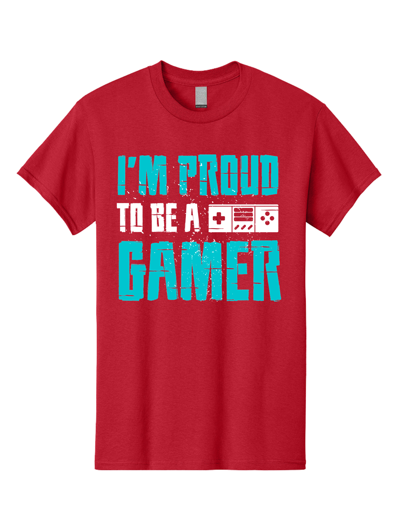 I-M-Proud-To-Be-A-Gamer Men'S Graphic Tee, 100% Cotton, Comfortable Casual Summer Wear, Machine Washable, Gaming Culture, Gamer Pride, Video Games, Gaming Community, Gamer Identity, Positive Affirmation, Game On - Aaa647 23