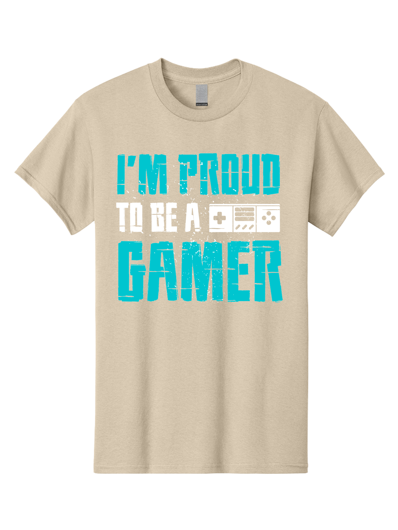 I-M-Proud-To-Be-A-Gamer Men'S Graphic Tee, 100% Cotton, Comfortable Casual Summer Wear, Machine Washable, Gaming Culture, Gamer Pride, Video Games, Gaming Community, Gamer Identity, Positive Affirmation, Game On - Aaa647 21