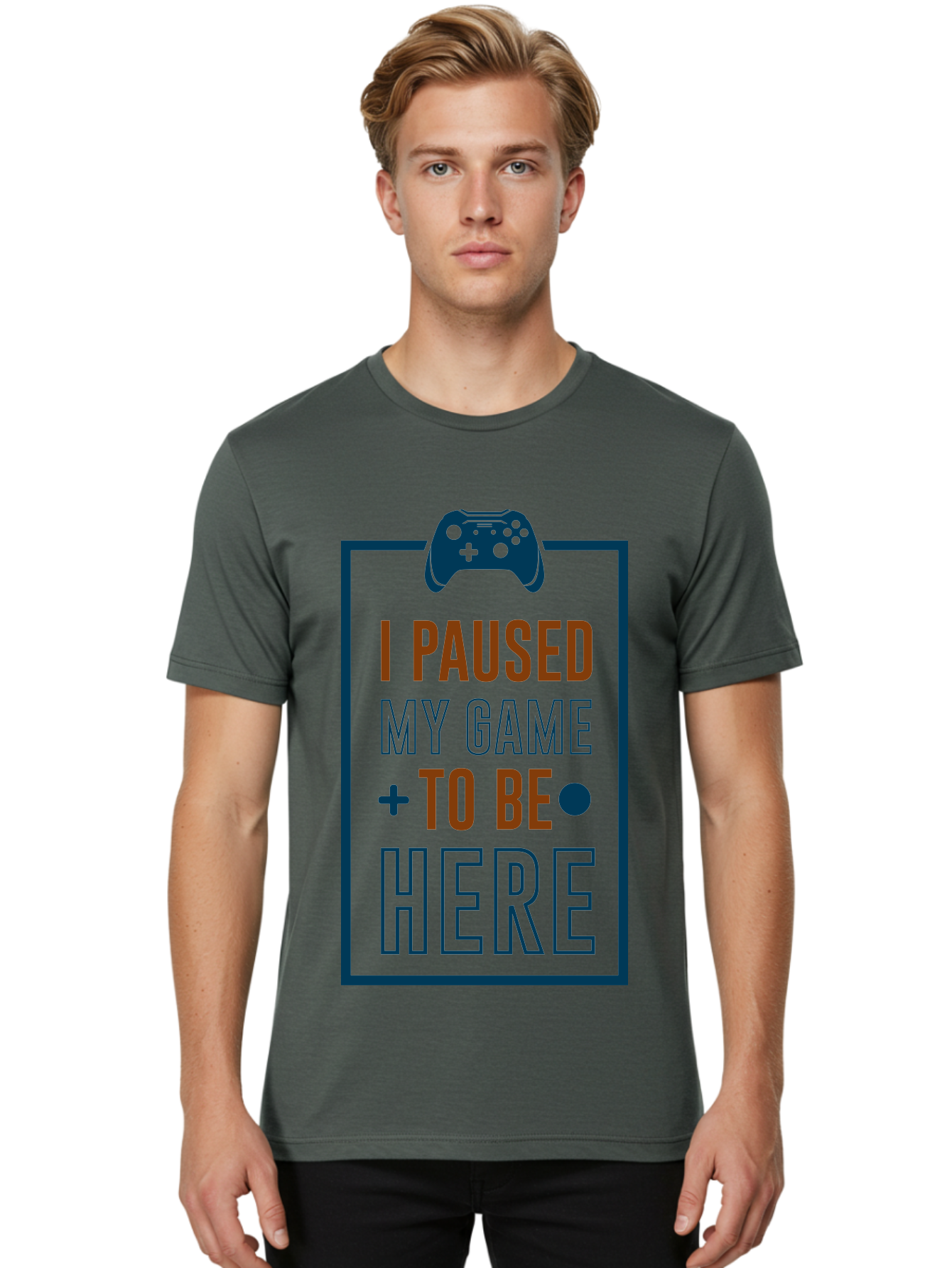 I-Paused-My-Game Men'S Graphic Tee, 100% Cotton, Comfortable Casual Summer Wear, Machine Washable, Gaming Quote, Paused Game, Funny Saying, Gamer Humor, Video Game Quote, Humorous Quote - Aaa648 18
