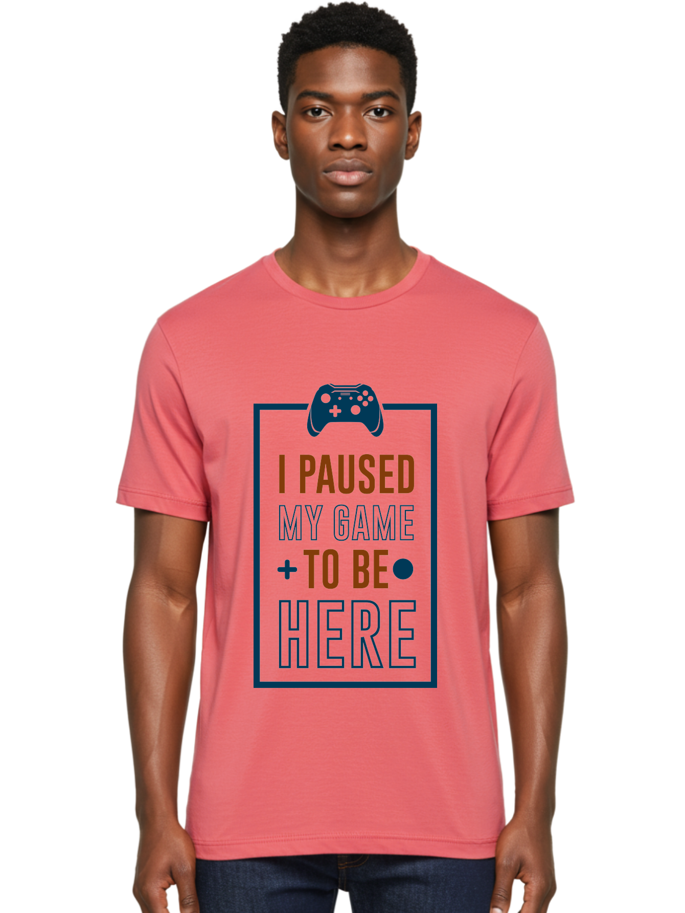 I-Paused-My-Game Men'S Graphic Tee, 100% Cotton, Comfortable Casual Summer Wear, Machine Washable, Gaming Quote, Paused Game, Funny Saying, Gamer Humor, Video Game Quote, Humorous Quote - Aaa648 16