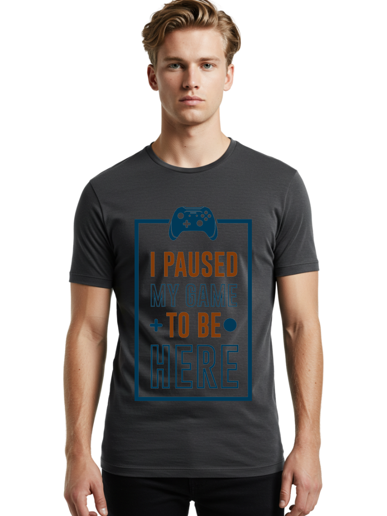 I-Paused-My-Game Men'S Graphic Tee, 100% Cotton, Comfortable Casual Summer Wear, Machine Washable, Gaming Quote, Paused Game, Funny Saying, Gamer Humor, Video Game Quote, Humorous Quote - Aaa648 28