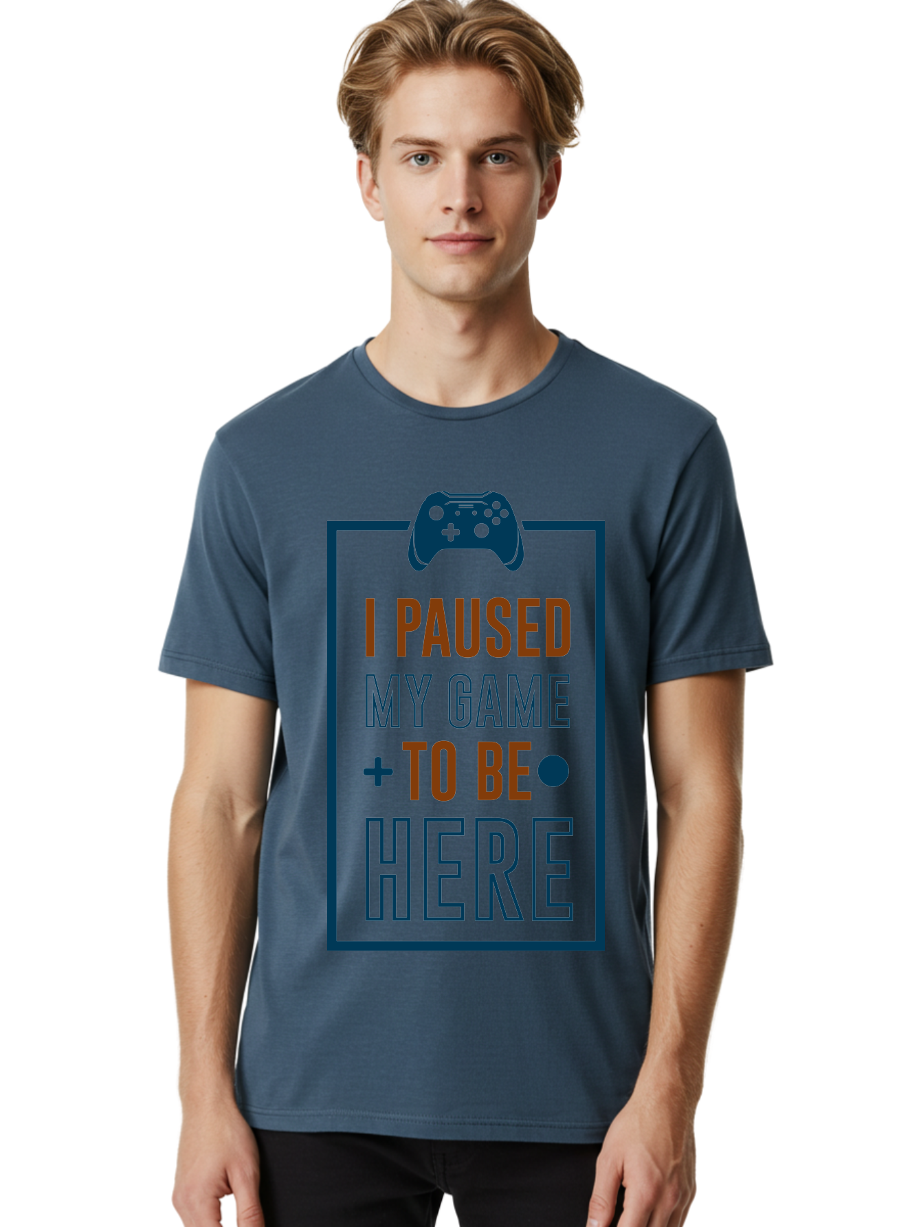 I-Paused-My-Game Men'S Graphic Tee, 100% Cotton, Comfortable Casual Summer Wear, Machine Washable, Gaming Quote, Paused Game, Funny Saying, Gamer Humor, Video Game Quote, Humorous Quote - Aaa648 14