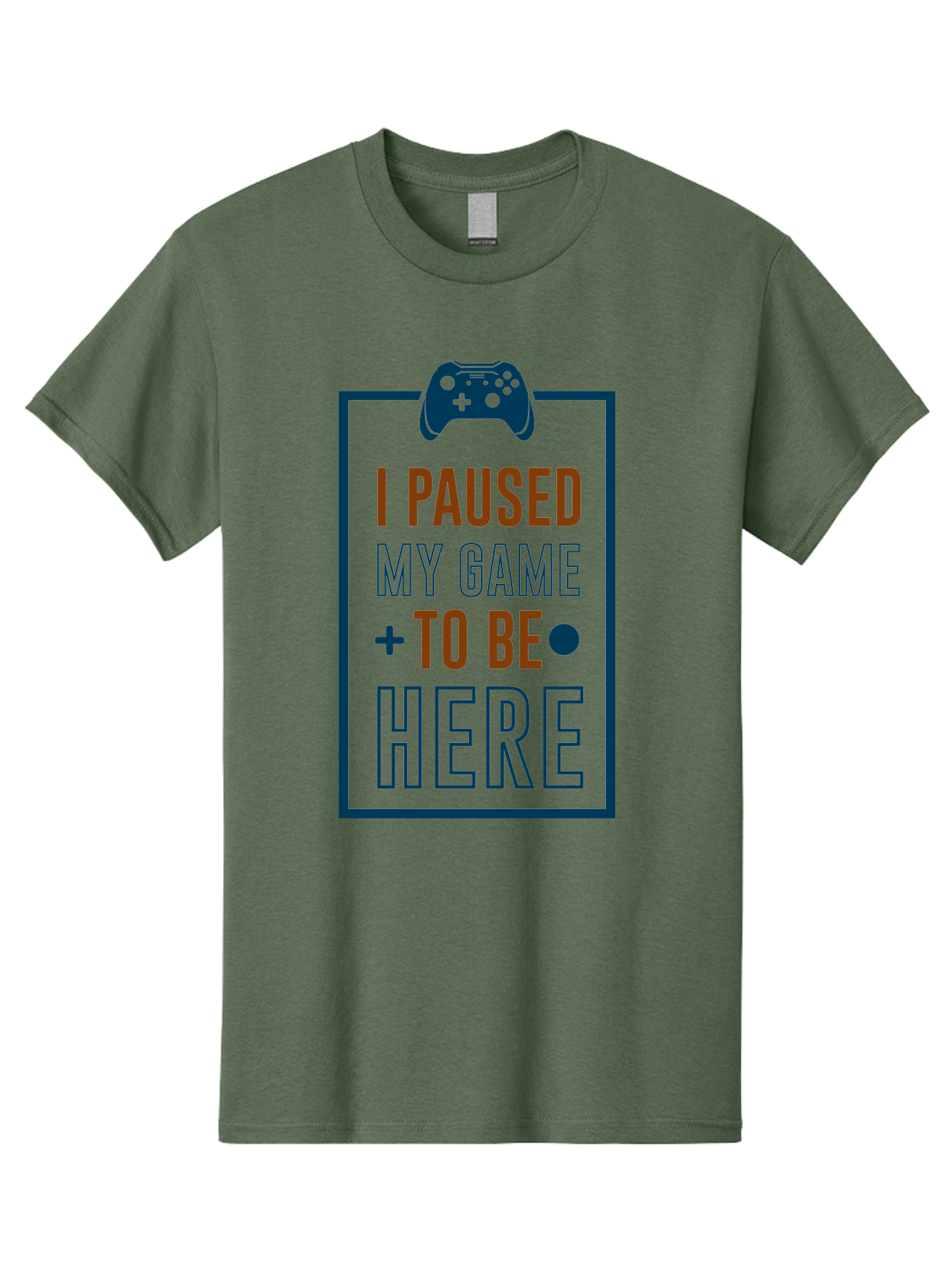 I-Paused-My-Game Men'S Graphic Tee, 100% Cotton, Comfortable Casual Summer Wear, Machine Washable, Gaming Quote, Paused Game, Funny Saying, Gamer Humor, Video Game Quote, Humorous Quote - Aaa648 5
