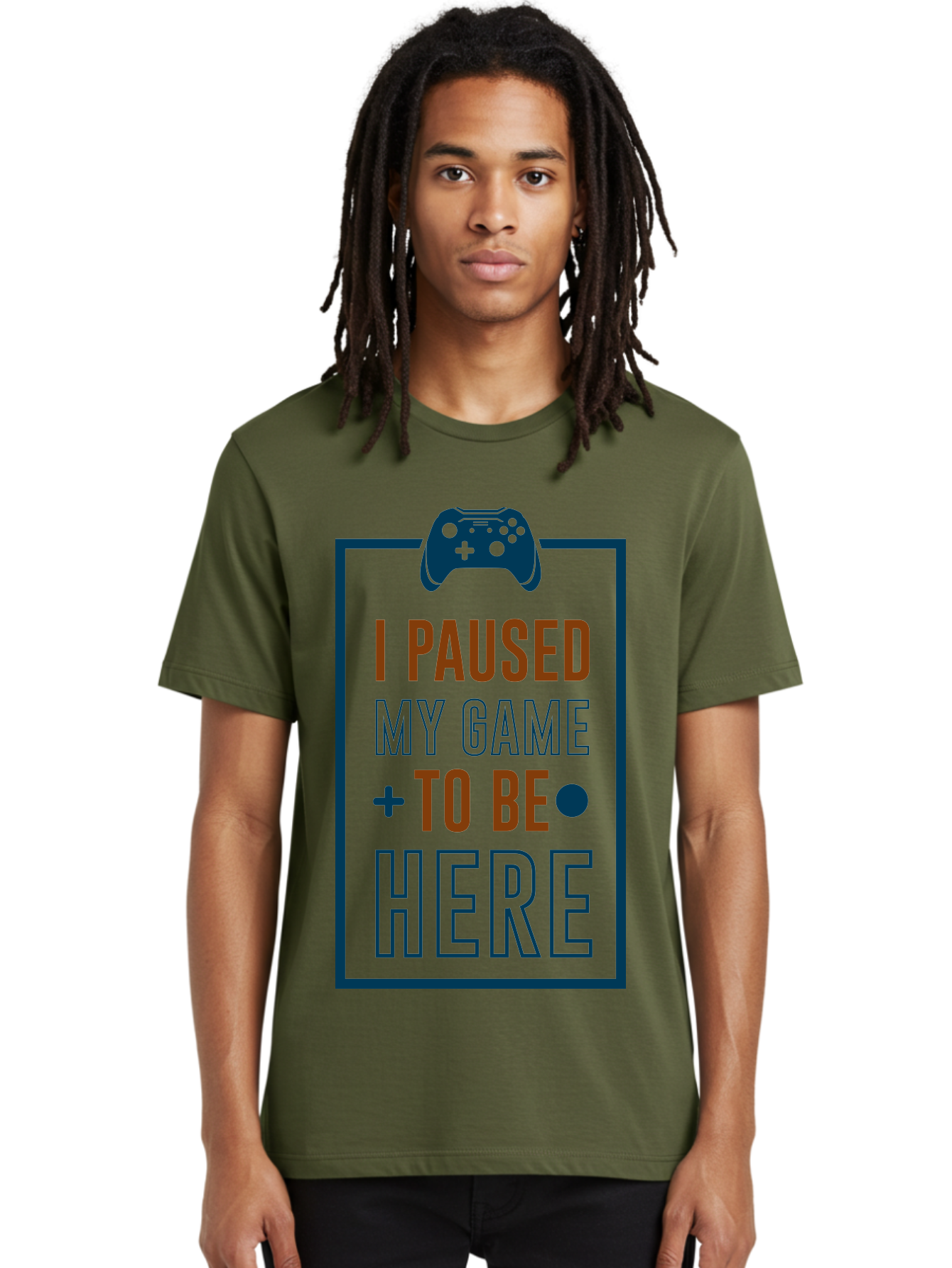 I-Paused-My-Game Men'S Graphic Tee, 100% Cotton, Comfortable Casual Summer Wear, Machine Washable, Gaming Quote, Paused Game, Funny Saying, Gamer Humor, Video Game Quote, Humorous Quote - Aaa648 6