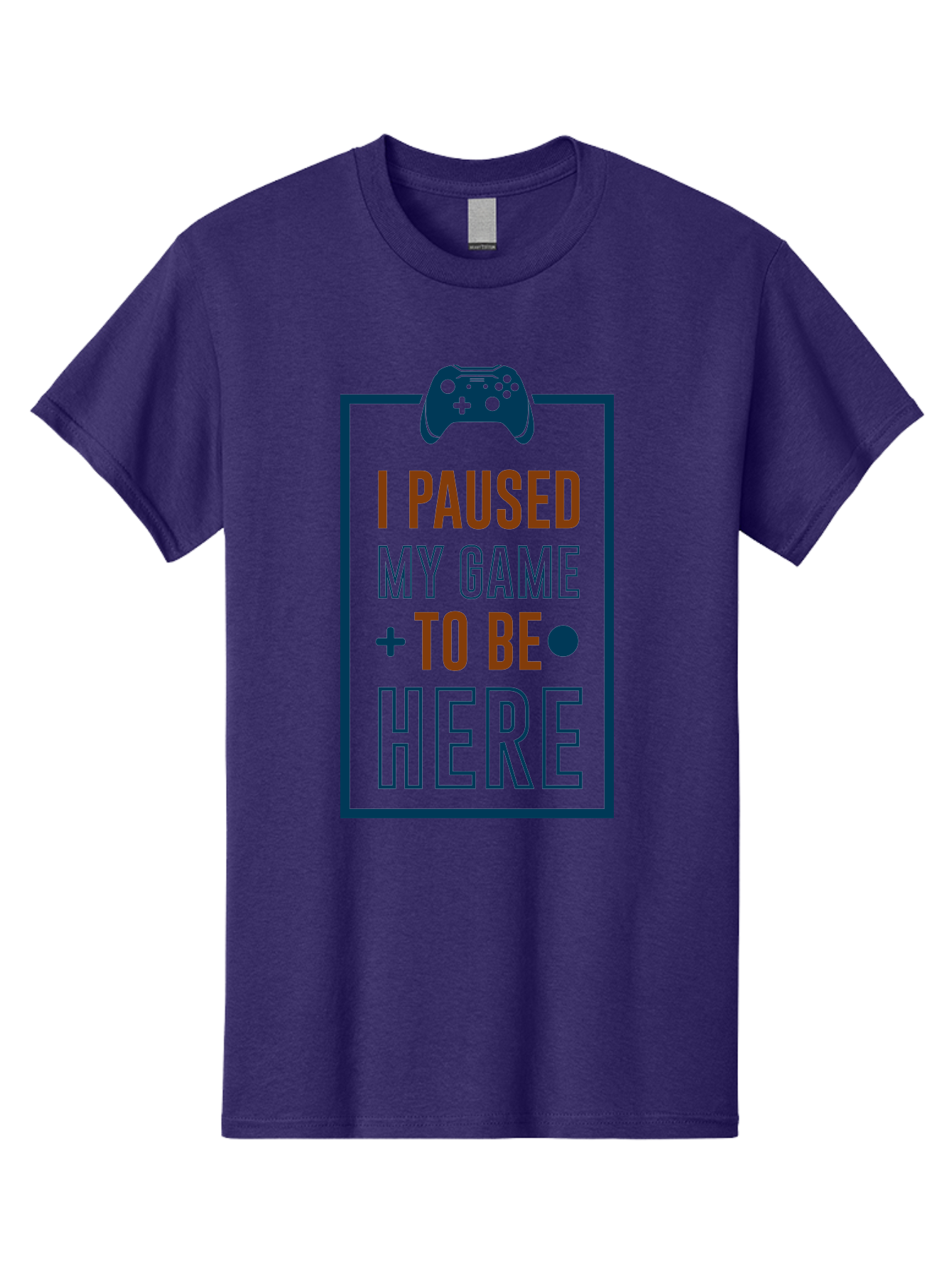 I-Paused-My-Game Men'S Graphic Tee, 100% Cotton, Comfortable Casual Summer Wear, Machine Washable, Gaming Quote, Paused Game, Funny Saying, Gamer Humor, Video Game Quote, Humorous Quote - Aaa648 3