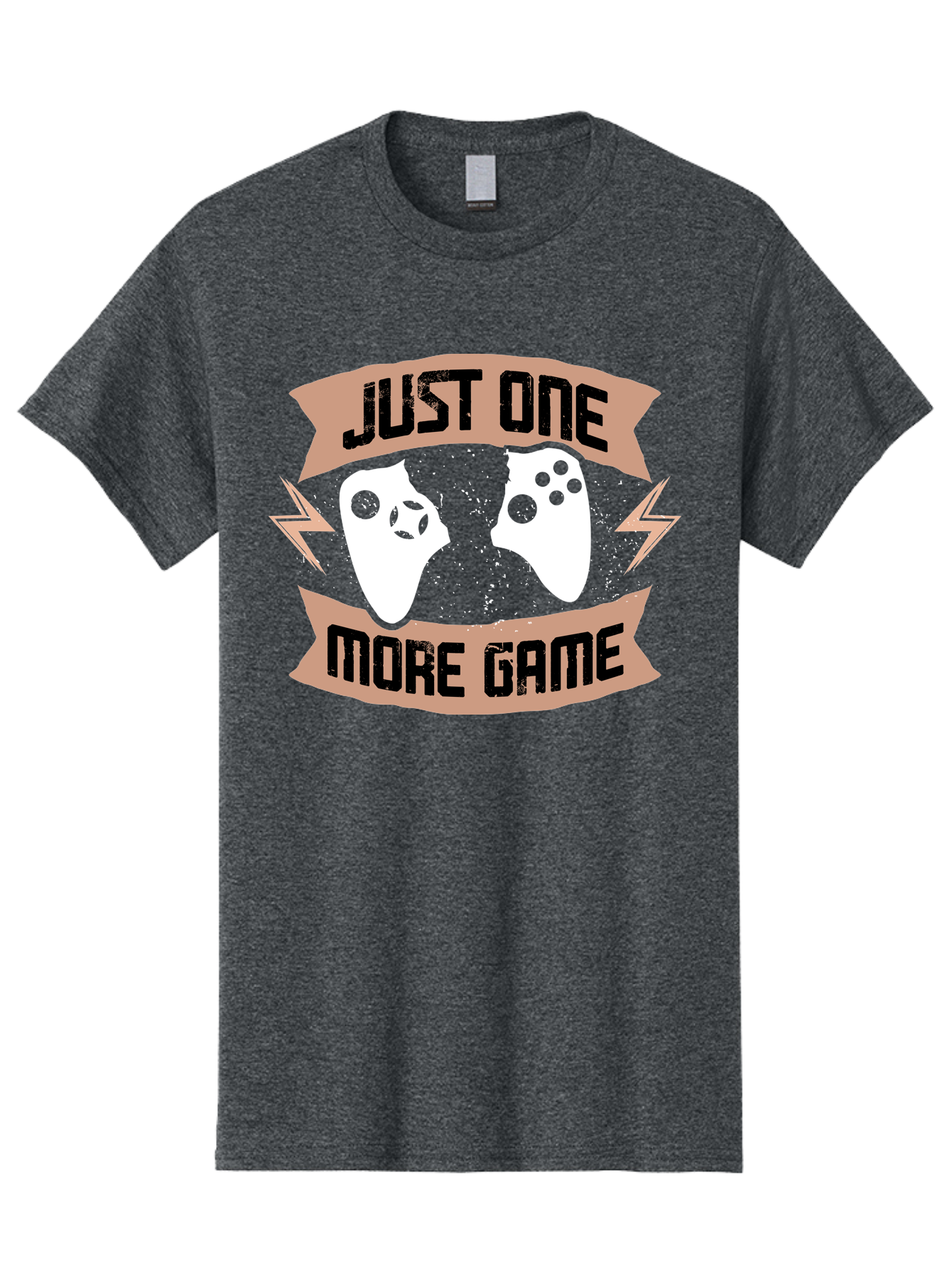 Just-One-More-Game Men'S Graphic Tee, 100% Cotton, Comfortable Casual Summer Wear, Machine Washable, Gaming Controllers, Video Game, Gaming Culture, Just One More Game, Playful Design, Gaming Quote, Retro Gaming - Aaa649 11