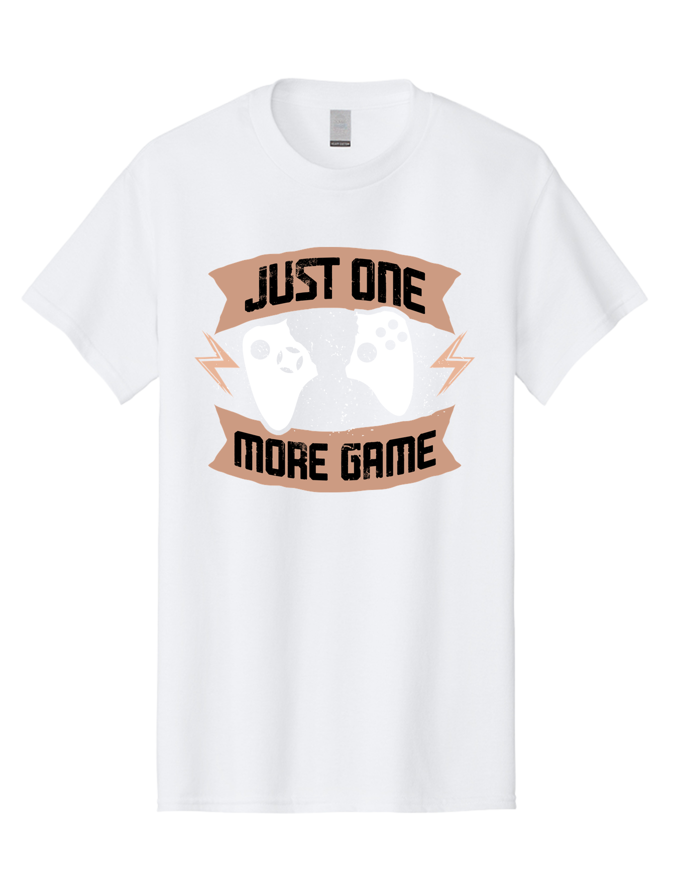 Just-One-More-Game Men'S Graphic Tee, 100% Cotton, Comfortable Casual Summer Wear, Machine Washable, Gaming Controllers, Video Game, Gaming Culture, Just One More Game, Playful Design, Gaming Quote, Retro Gaming - Aaa649 7