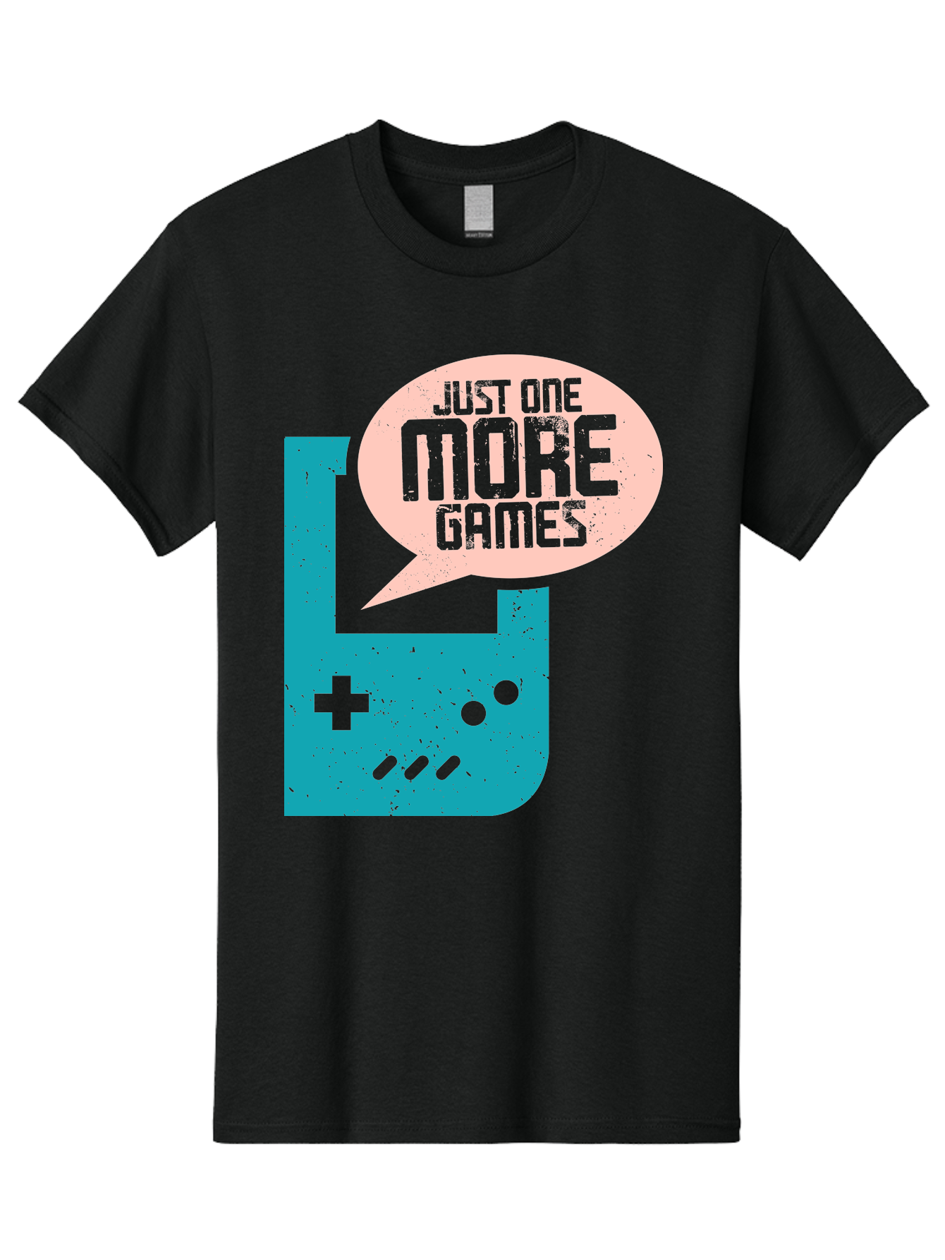 Just-One-More-Games Men'S Graphic Tee, 100% Cotton, Comfortable Casual Summer Wear, Machine Washable, Retro Gaming, Video Game Controller, Nostalgic Design, Just One More Games, Gaming Culture, Pixel Art, Retro Aesthetic, Gamer Quote, - Aaa650 17