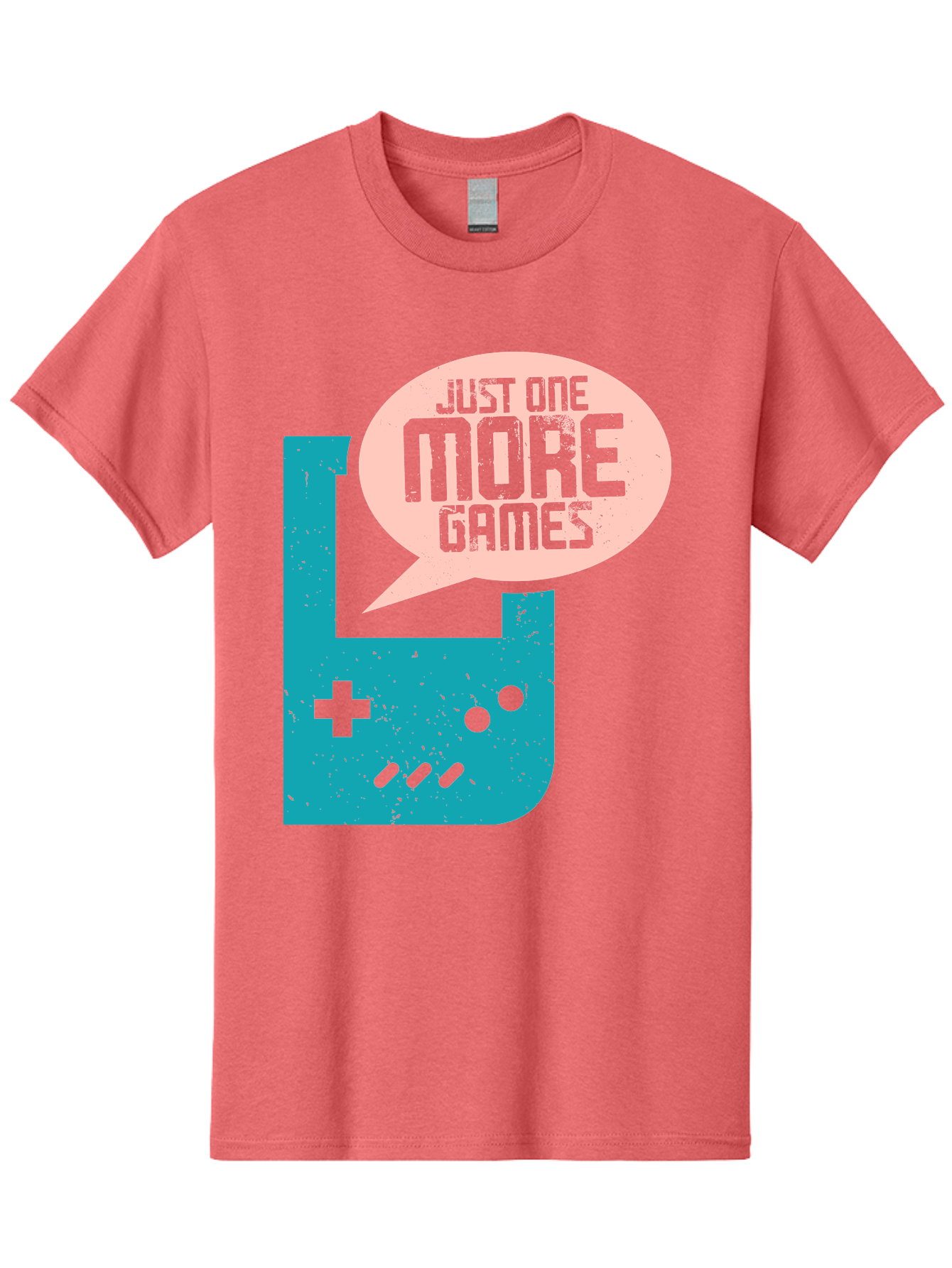 Just-One-More-Games Men'S Graphic Tee, 100% Cotton, Comfortable Casual Summer Wear, Machine Washable, Retro Gaming, Video Game Controller, Nostalgic Design, Just One More Games, Gaming Culture, Pixel Art, Retro Aesthetic, Gamer Quote, - Aaa650 7