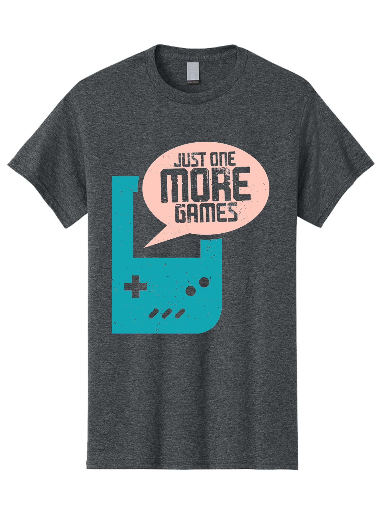 Just-One-More-Games Men'S Graphic Tee, 100% Cotton, Comfortable Casual Summer Wear, Machine Washable, Retro Gaming, Video Game Controller, Nostalgic Design, Just One More Games, Gaming Culture, Pixel Art, Retro Aesthetic, Gamer Quote, - Aaa650 25