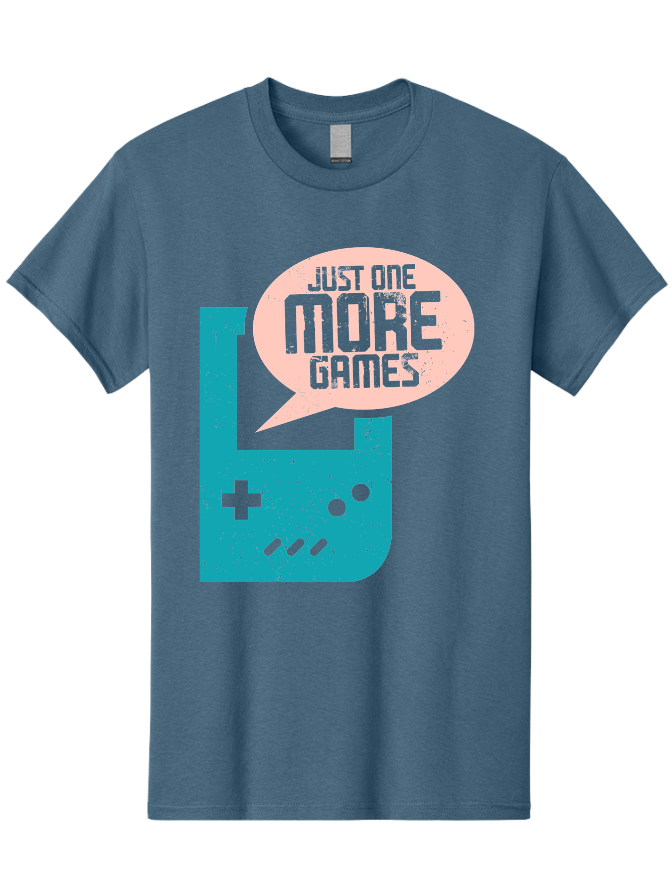 Just-One-More-Games Men'S Graphic Tee, 100% Cotton, Comfortable Casual Summer Wear, Machine Washable, Retro Gaming, Video Game Controller, Nostalgic Design, Just One More Games, Gaming Culture, Pixel Art, Retro Aesthetic, Gamer Quote, - Aaa650 23
