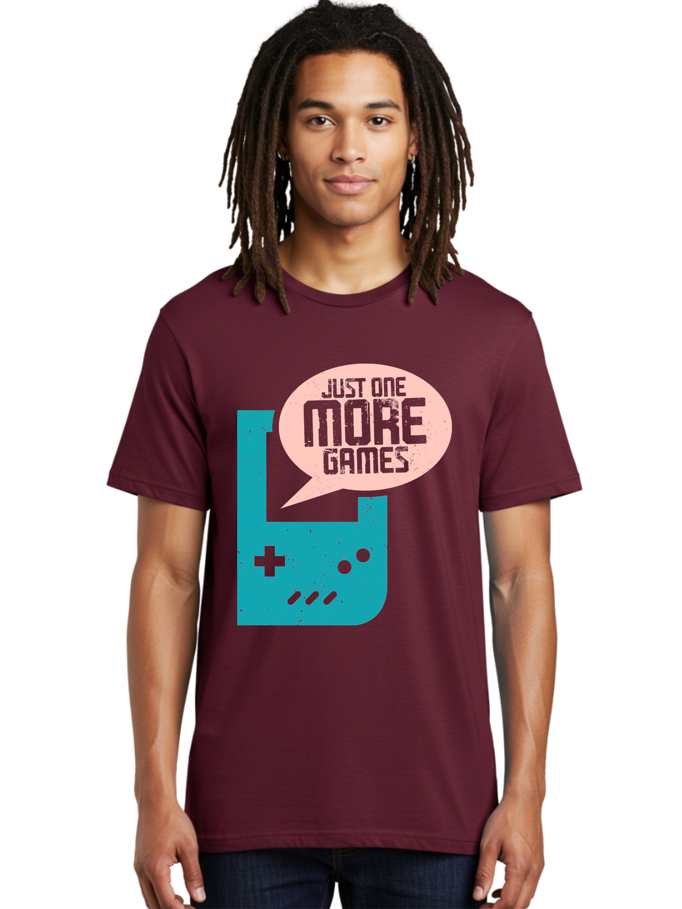 Just-One-More-Games Men'S Graphic Tee, 100% Cotton, Comfortable Casual Summer Wear, Machine Washable, Retro Gaming, Video Game Controller, Nostalgic Design, Just One More Games, Gaming Culture, Pixel Art, Retro Aesthetic, Gamer Quote, - Aaa650 22