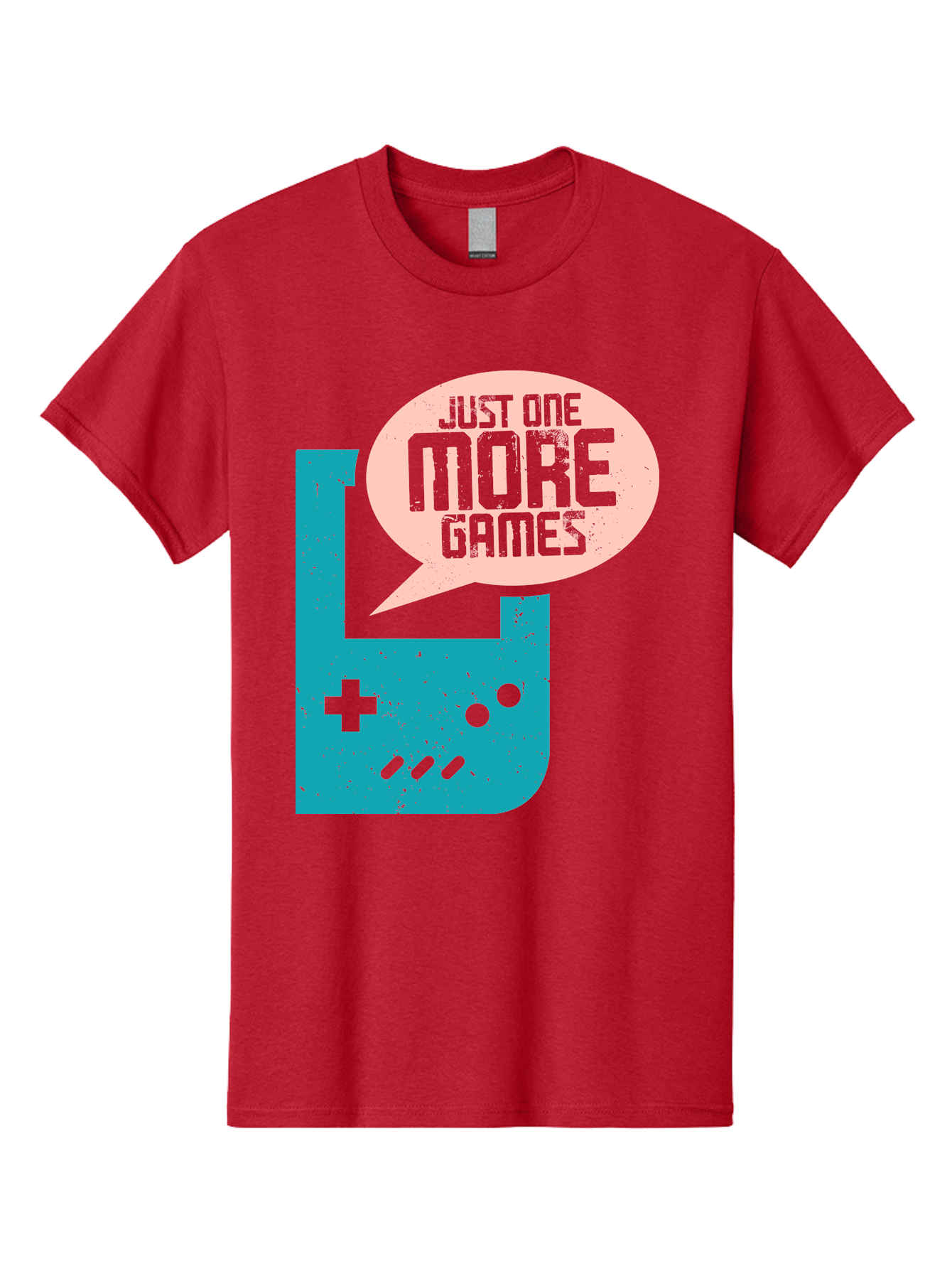 Just-One-More-Games Men'S Graphic Tee, 100% Cotton, Comfortable Casual Summer Wear, Machine Washable, Retro Gaming, Video Game Controller, Nostalgic Design, Just One More Games, Gaming Culture, Pixel Art, Retro Aesthetic, Gamer Quote, - Aaa650 11