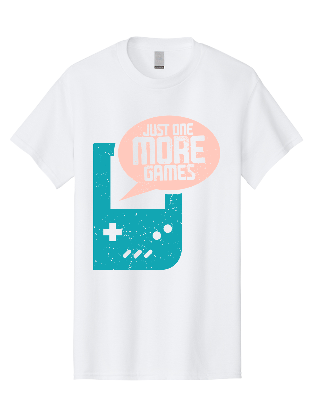 Just-One-More-Games Men'S Graphic Tee, 100% Cotton, Comfortable Casual Summer Wear, Machine Washable, Retro Gaming, Video Game Controller, Nostalgic Design, Just One More Games, Gaming Culture, Pixel Art, Retro Aesthetic, Gamer Quote, - Aaa650 9