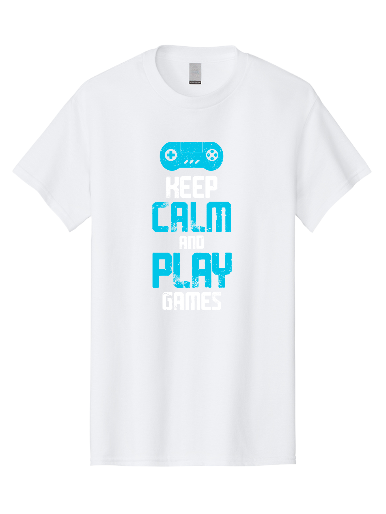 Keep-Calm-And-Play-Games Men'S Graphic Tee, 100% Cotton, Comfortable Casual Summer Wear, Machine Washable, Gaming Poster, Playful Design, Keep Calm Parody, Video Game Controller, Gamer Gift, Retro Gaming Style, Fun Typography, - Aaa652 29