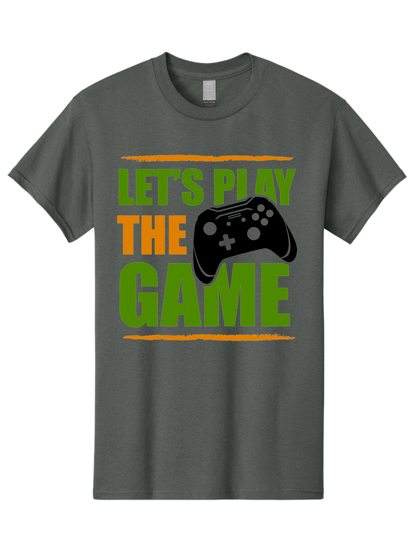 Let-S-Play-Game Men'S Graphic Tee, 100% Cotton, Comfortable Casual Summer Wear, Machine Washable, Game Controller, Playful Vibe, Gaming Inspiration, Let'S Play, Fun Gaming, Video Game, Gaming Culture, Gaming Community, Game On - Aaa653 25