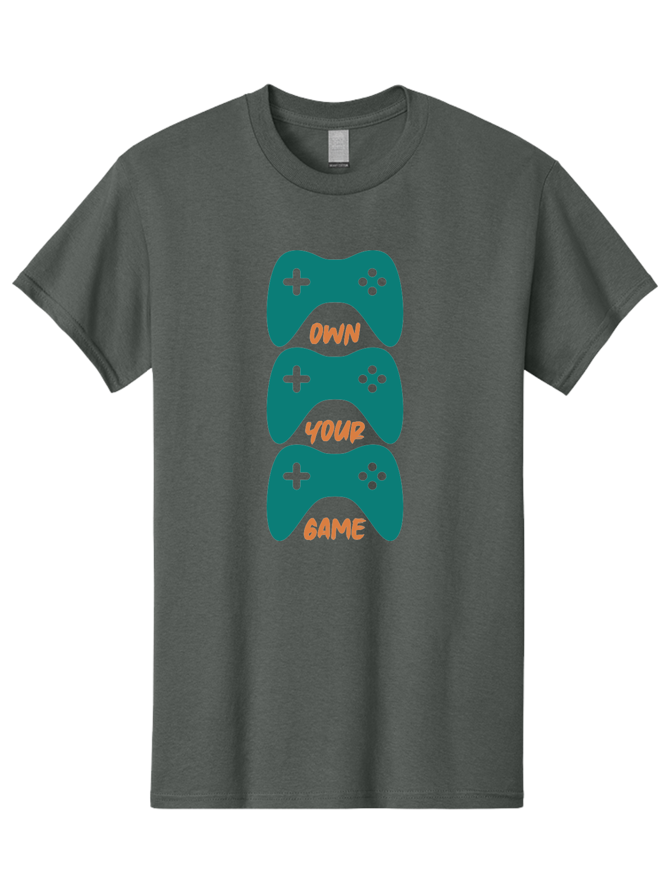 Own-Your-Game Men'S Graphic Tee, 100% Cotton, Comfortable Casual Summer Wear, Machine Washable, Video Game Controllers, Gaming, Gaming Culture, Own Your Game, Game Controllers, Playful Design, Console Gaming, Motivational Quote - Aaa655 11