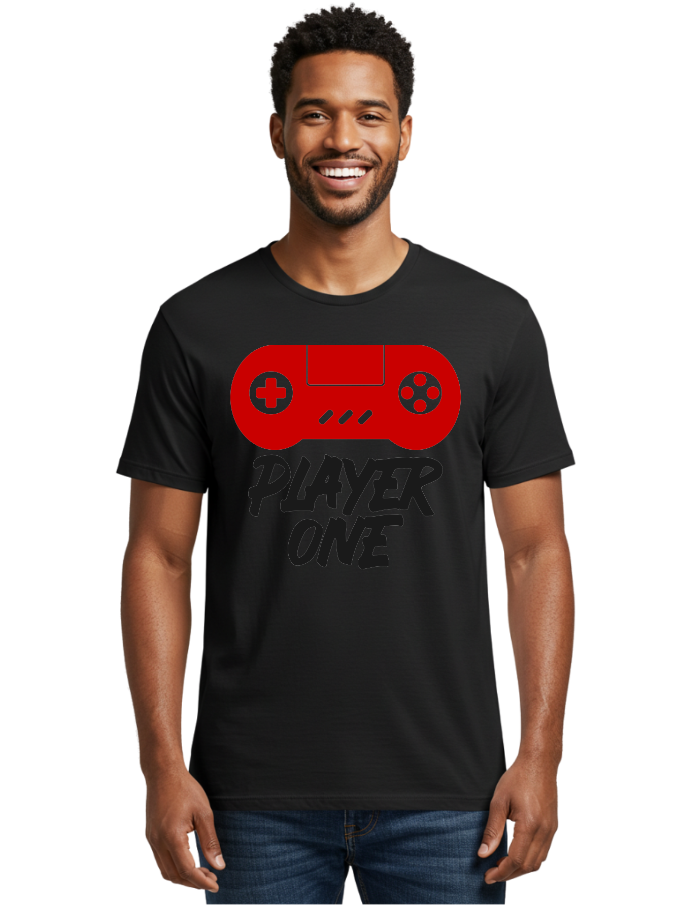 Player-One Men'S Graphic Tee, 100% Cotton, Comfortable Casual Summer Wear, Machine Washable, Retro Video Game, Vintage Gaming, Player One, Classic Console, Gaming Nostalgia, Pixel Art, Retro Aesthetic, Graphic Design - Aaa657 18