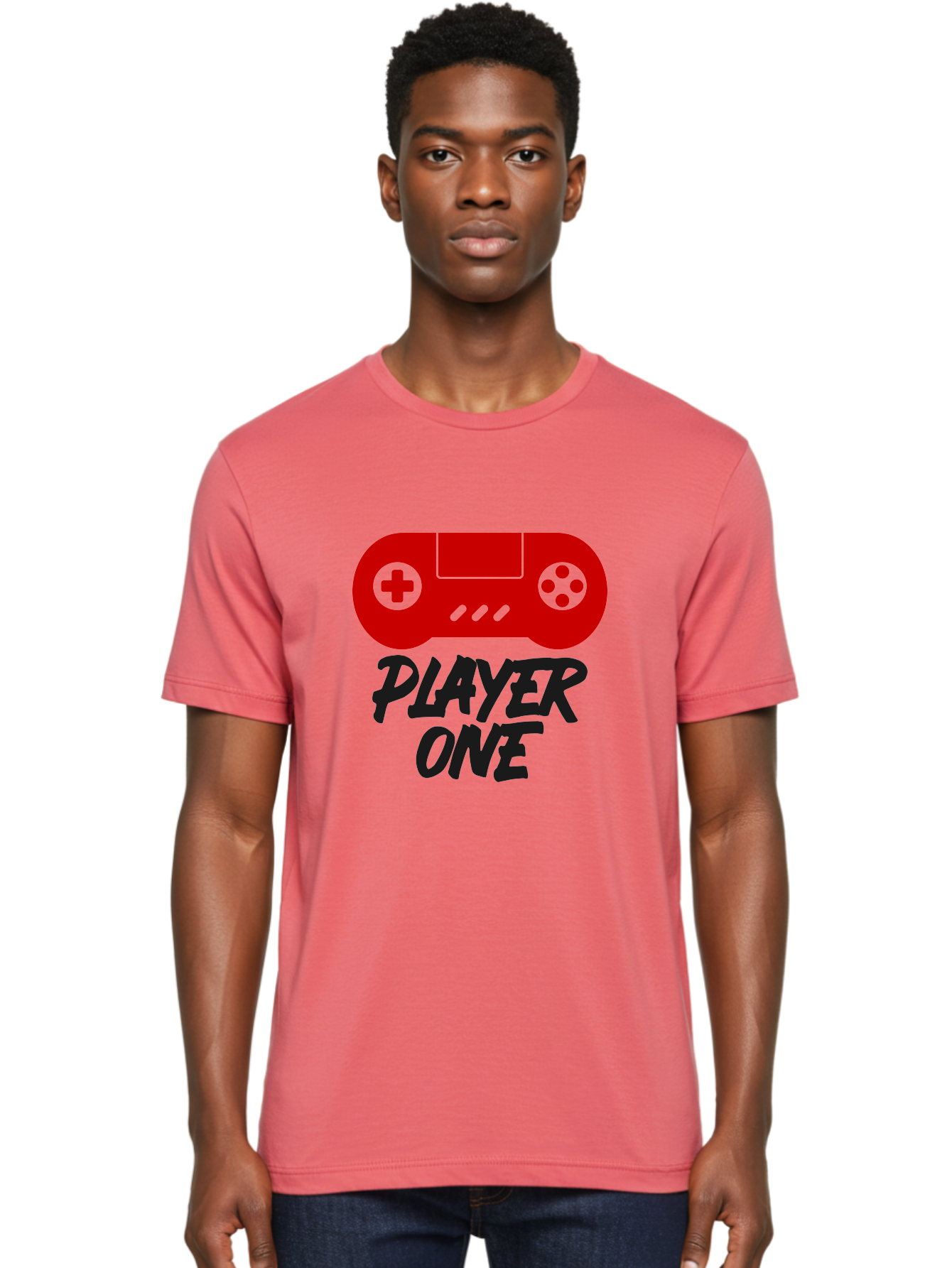 Player-One Men'S Graphic Tee, 100% Cotton, Comfortable Casual Summer Wear, Machine Washable, Retro Video Game, Vintage Gaming, Player One, Classic Console, Gaming Nostalgia, Pixel Art, Retro Aesthetic, Graphic Design - Aaa657 28