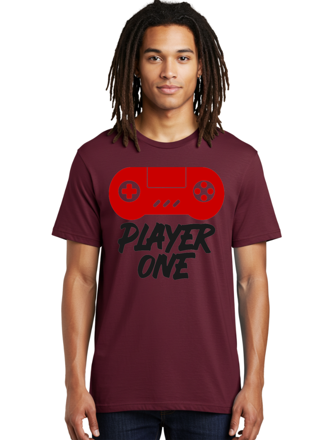 Player-One Men'S Graphic Tee, 100% Cotton, Comfortable Casual Summer Wear, Machine Washable, Retro Video Game, Vintage Gaming, Player One, Classic Console, Gaming Nostalgia, Pixel Art, Retro Aesthetic, Graphic Design - Aaa657 26