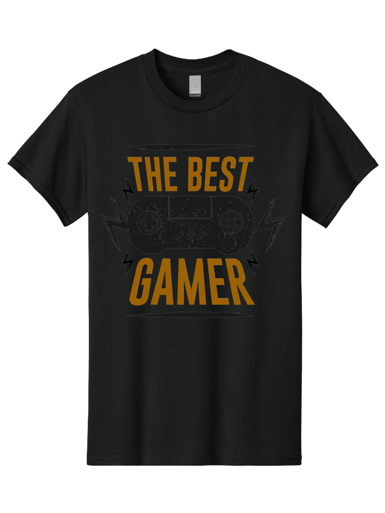 The-Best-Gamer Men'S Graphic Tee, 100% Cotton, Comfortable Casual Summer Wear, Machine Washable, Gaming Controller, Video Games, Gamer Culture, Retro Gaming, Gaming Graphics, Bold Typography, Lightning Bolts - Aaa662 9