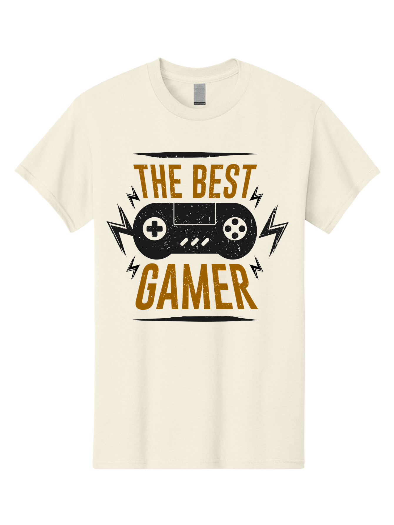 The-Best-Gamer Men'S Graphic Tee, 100% Cotton, Comfortable Casual Summer Wear, Machine Washable, Gaming Controller, Video Games, Gamer Culture, Retro Gaming, Gaming Graphics, Bold Typography, Lightning Bolts - Aaa662 7