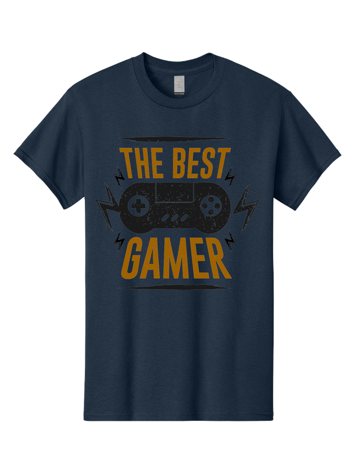 The-Best-Gamer Men'S Graphic Tee, 100% Cotton, Comfortable Casual Summer Wear, Machine Washable, Gaming Controller, Video Games, Gamer Culture, Retro Gaming, Gaming Graphics, Bold Typography, Lightning Bolts - Aaa662 11