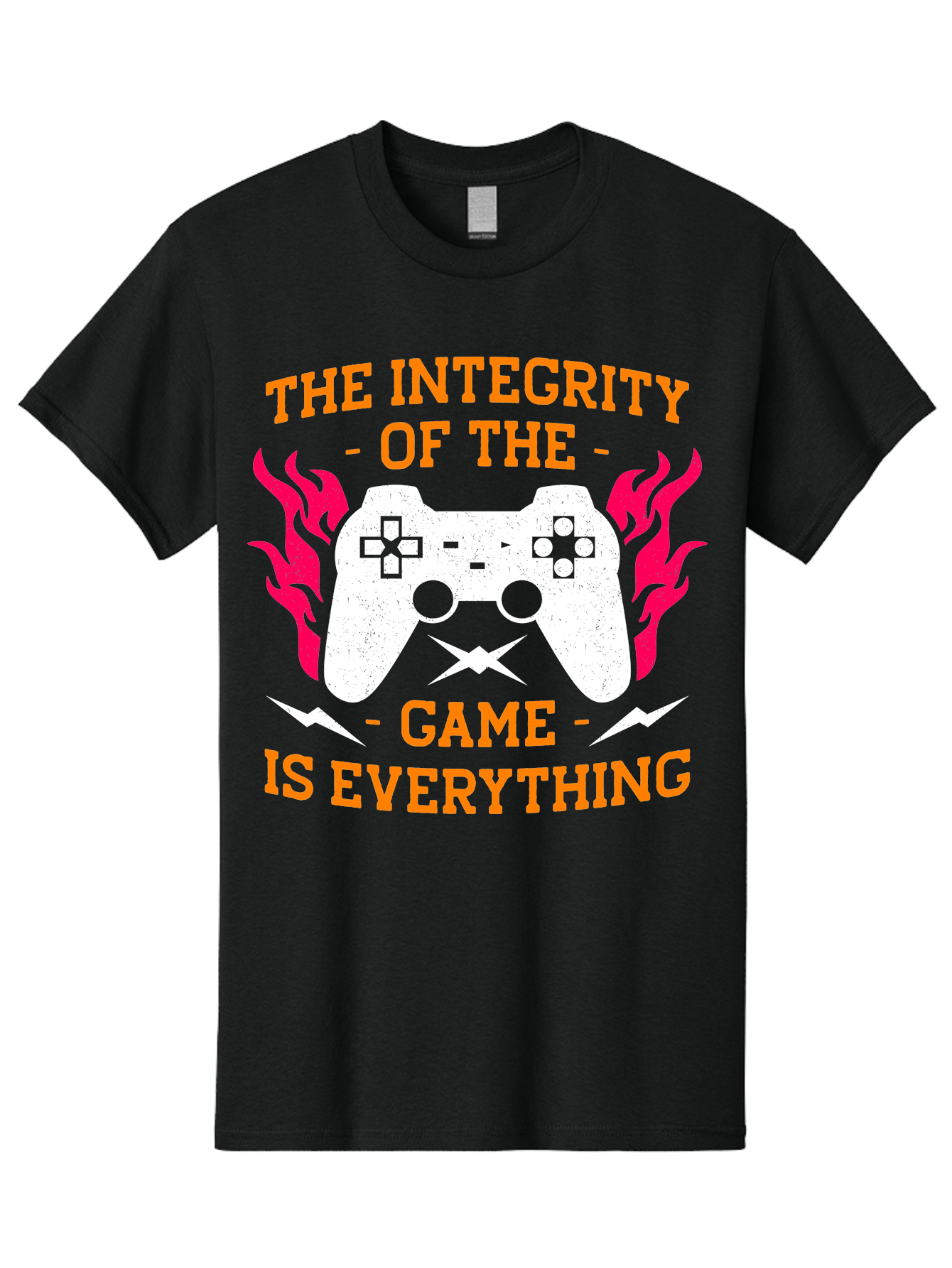 The-Integrity-Of-The-Game-Is-Everything Men'S Graphic Tee, 100% Cotton, Comfortable Casual Summer Wear, Machine Washable, Gaming Quote, Video Game Controller, Gaming Culture, Esports, Fair Play, Gaming Community, Competitive Gaming, - Aaa663 15