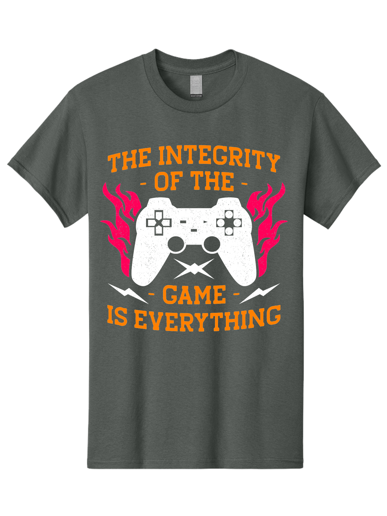 The-Integrity-Of-The-Game-Is-Everything Men'S Graphic Tee, 100% Cotton, Comfortable Casual Summer Wear, Machine Washable, Gaming Quote, Video Game Controller, Gaming Culture, Esports, Fair Play, Gaming Community, Competitive Gaming, - Aaa663 5