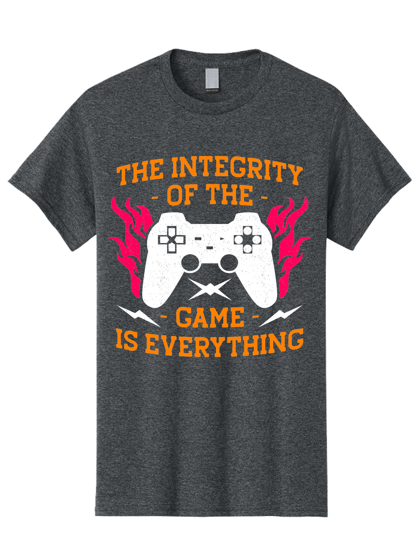 The-Integrity-Of-The-Game-Is-Everything Men'S Graphic Tee, 100% Cotton, Comfortable Casual Summer Wear, Machine Washable, Gaming Quote, Video Game Controller, Gaming Culture, Esports, Fair Play, Gaming Community, Competitive Gaming, - Aaa663 13