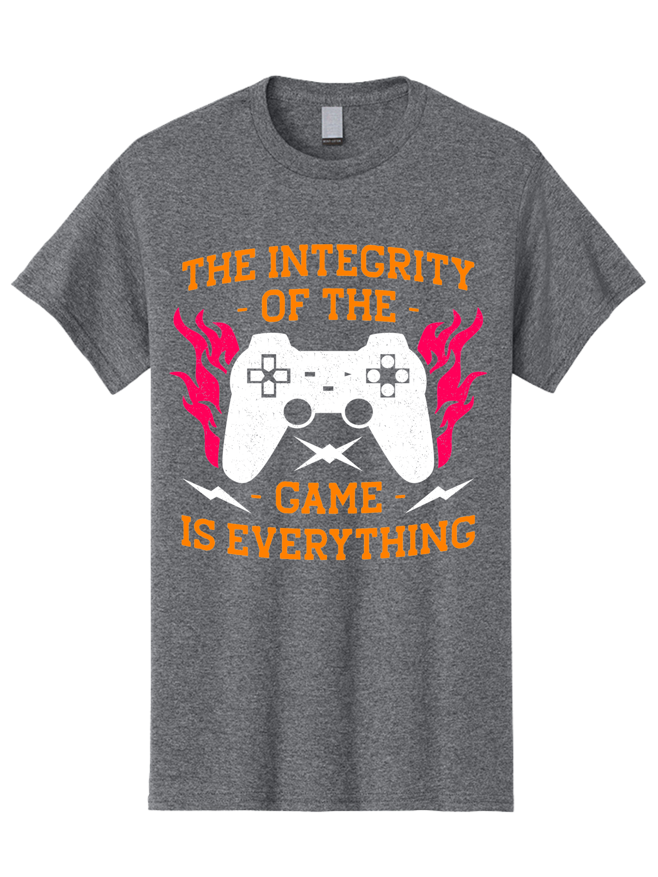 The-Integrity-Of-The-Game-Is-Everything Men'S Graphic Tee, 100% Cotton, Comfortable Casual Summer Wear, Machine Washable, Gaming Quote, Video Game Controller, Gaming Culture, Esports, Fair Play, Gaming Community, Competitive Gaming, - Aaa663 17