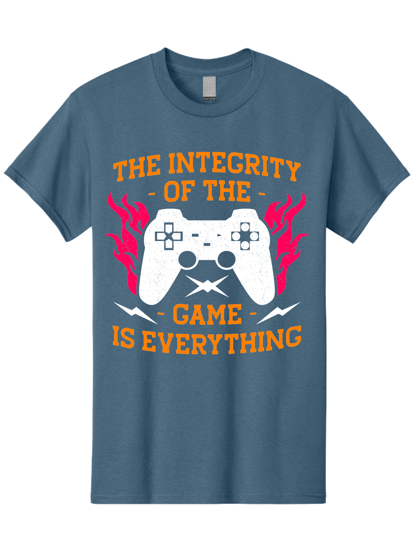 The-Integrity-Of-The-Game-Is-Everything Men'S Graphic Tee, 100% Cotton, Comfortable Casual Summer Wear, Machine Washable, Gaming Quote, Video Game Controller, Gaming Culture, Esports, Fair Play, Gaming Community, Competitive Gaming, - Aaa663 19