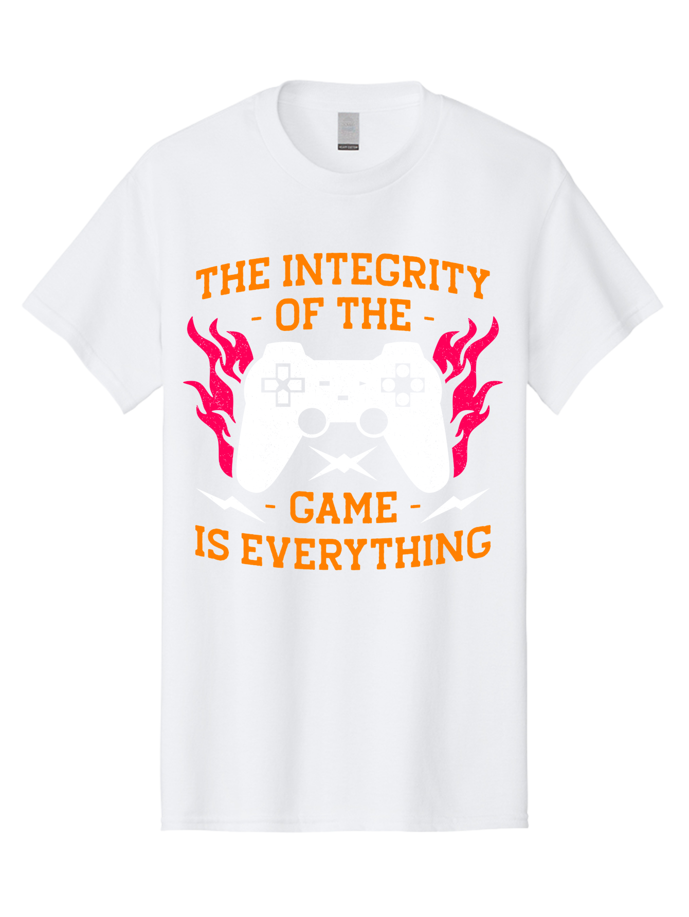 The-Integrity-Of-The-Game-Is-Everything Men'S Graphic Tee, 100% Cotton, Comfortable Casual Summer Wear, Machine Washable, Gaming Quote, Video Game Controller, Gaming Culture, Esports, Fair Play, Gaming Community, Competitive Gaming, - Aaa663 11