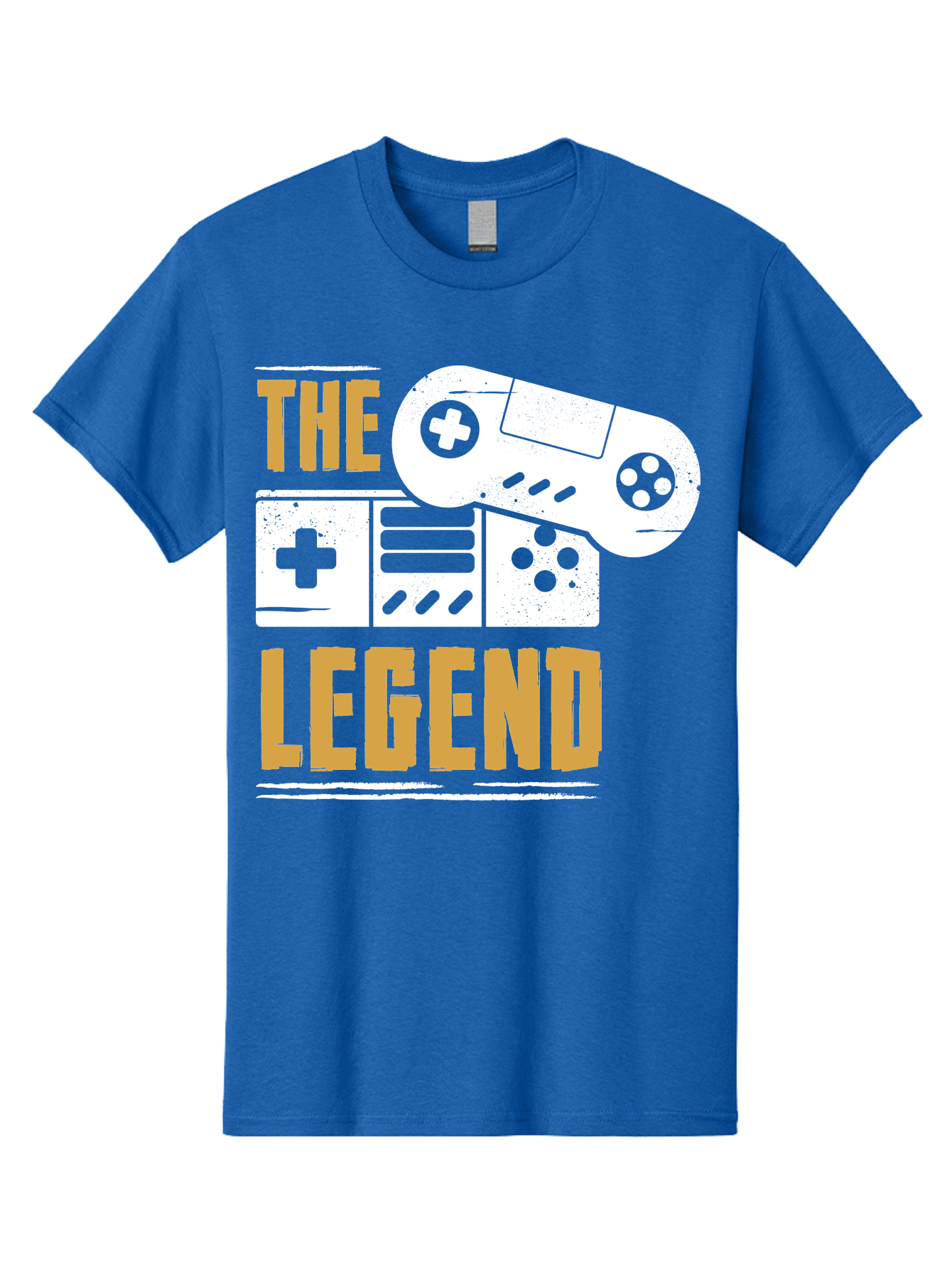 The-Legend Men'S Graphic Tee, 100% Cotton, Comfortable Casual Summer Wear, Machine Washable, Vintage Game Controller, Retro Gaming, Nostalgic Feel, Classic Video Games, Gaming Culture, Retro Tech, Pixel Art, Gaming Nostalgia - Aaa664 15