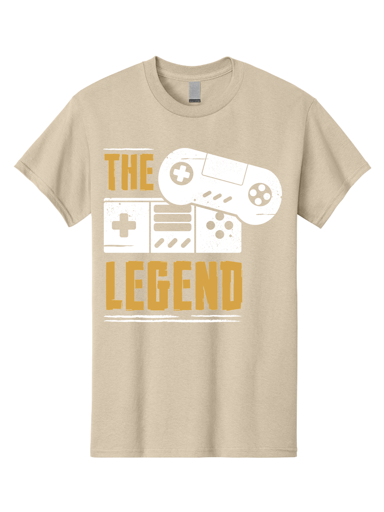 The-Legend Men'S Graphic Tee, 100% Cotton, Comfortable Casual Summer Wear, Machine Washable, Vintage Game Controller, Retro Gaming, Nostalgic Feel, Classic Video Games, Gaming Culture, Retro Tech, Pixel Art, Gaming Nostalgia - Aaa664 7
