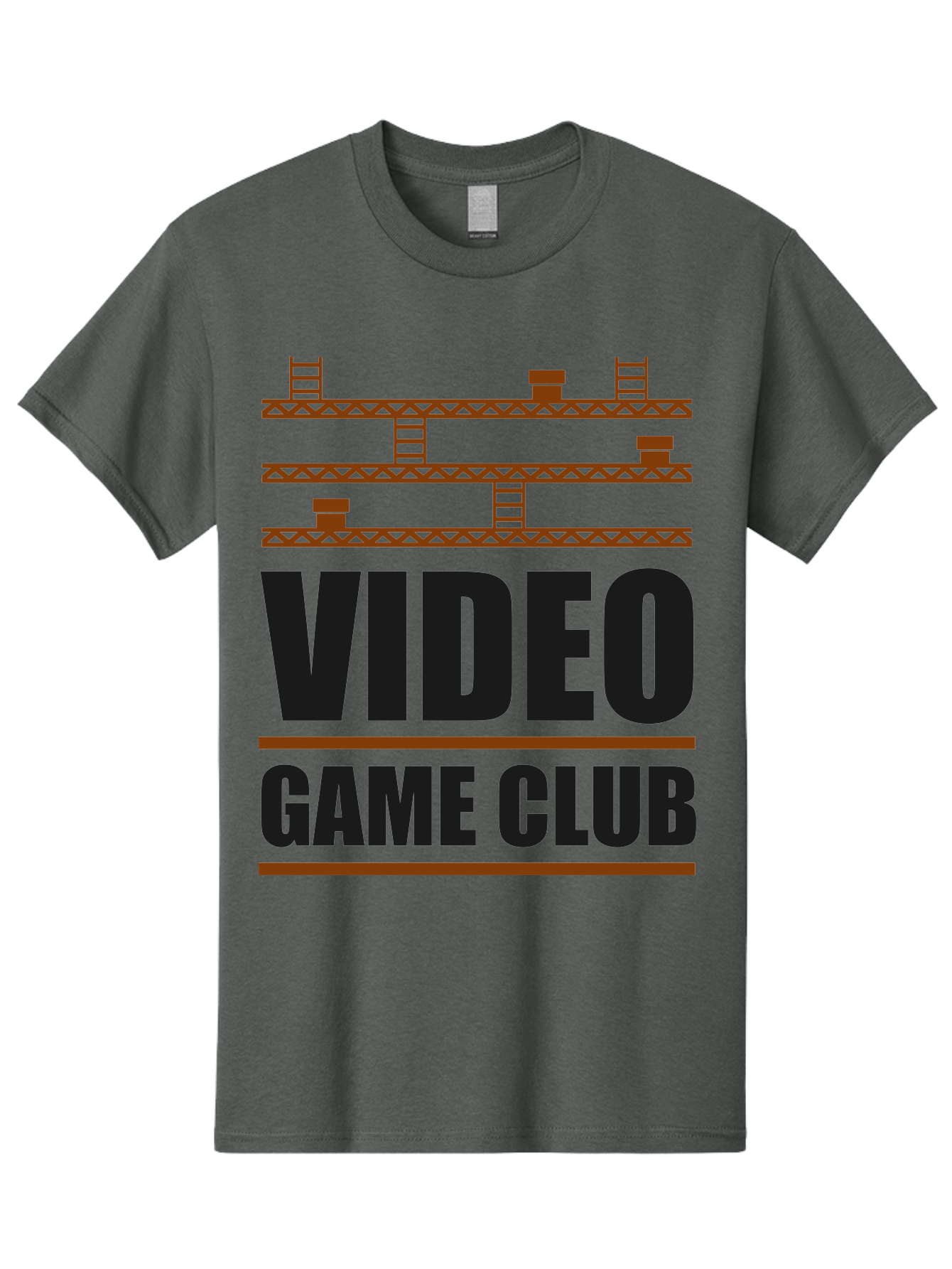 Video-Game-Club Men'S Graphic Tee, 100% Cotton, Comfortable Casual Summer Wear, Machine Washable, Video Game Club, Gaming Community, Retro Gaming, Pixel Art, Ladders, Platforms, Online Gaming Group, Gaming Culture - Aaa665 17