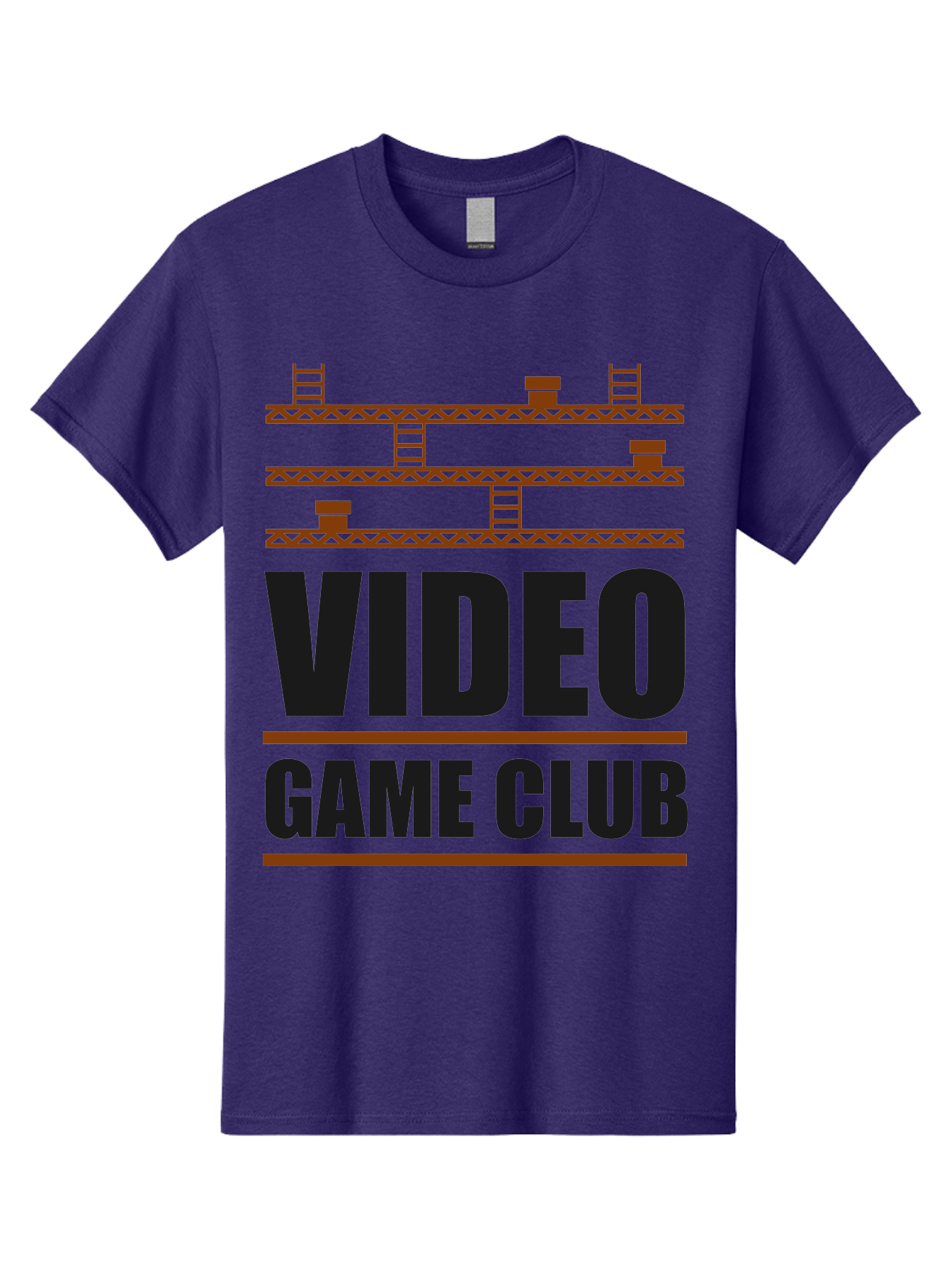 Video-Game-Club Men'S Graphic Tee, 100% Cotton, Comfortable Casual Summer Wear, Machine Washable, Video Game Club, Gaming Community, Retro Gaming, Pixel Art, Ladders, Platforms, Online Gaming Group, Gaming Culture - Aaa665 21