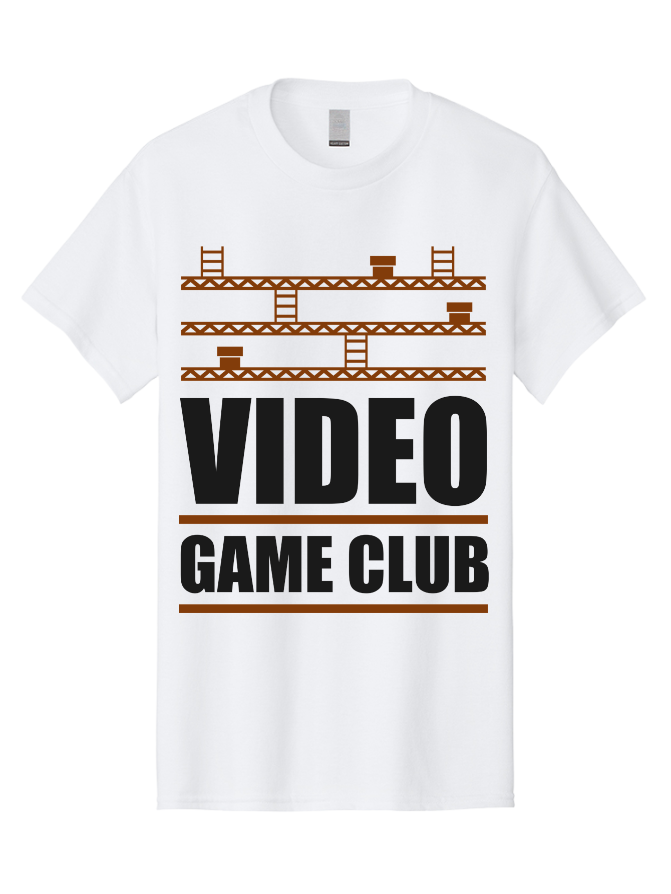 Video-Game-Club Men'S Graphic Tee, 100% Cotton, Comfortable Casual Summer Wear, Machine Washable, Video Game Club, Gaming Community, Retro Gaming, Pixel Art, Ladders, Platforms, Online Gaming Group, Gaming Culture - Aaa665 29